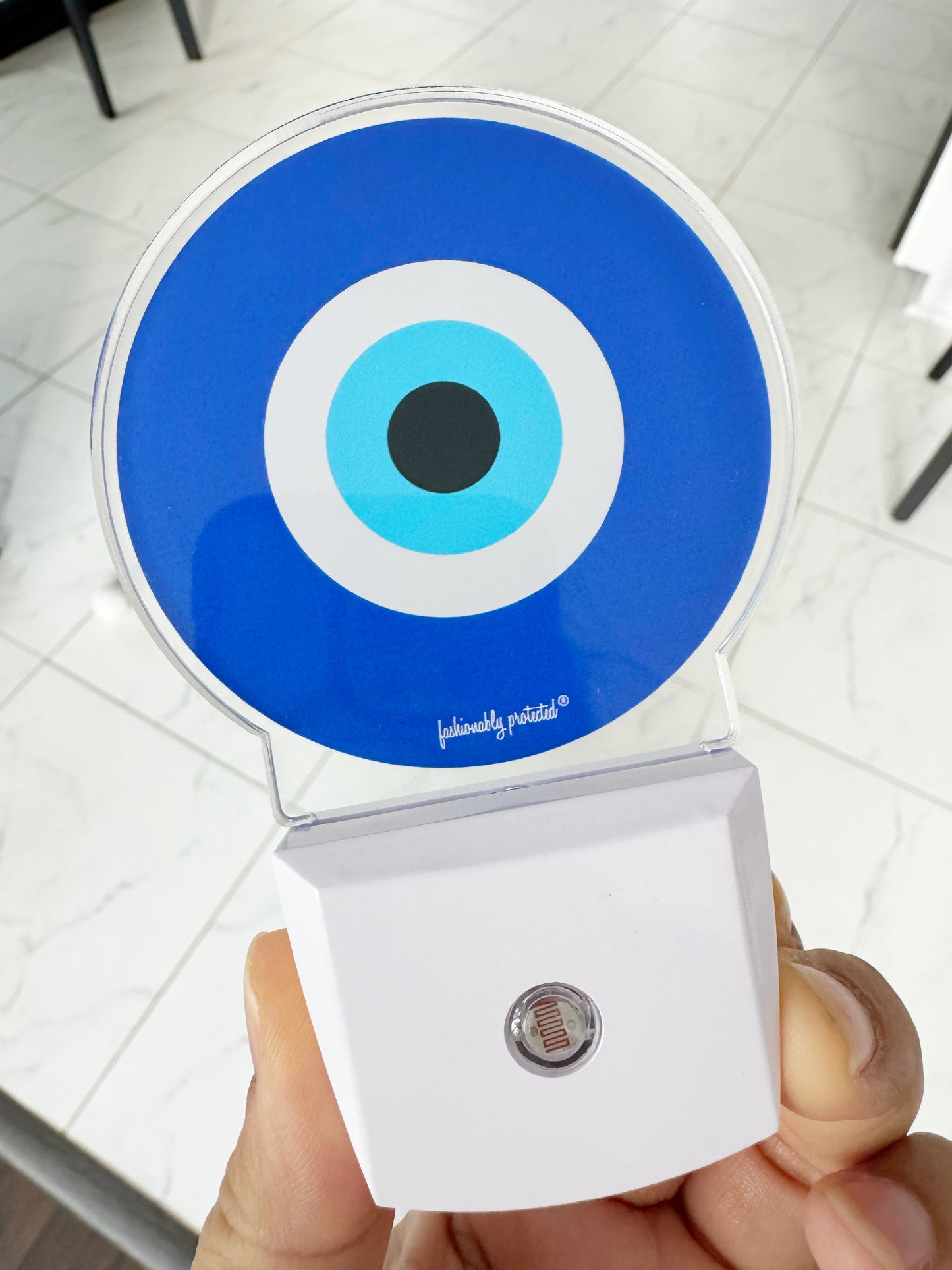 Evil Eye Glow Sensor Plug In Light