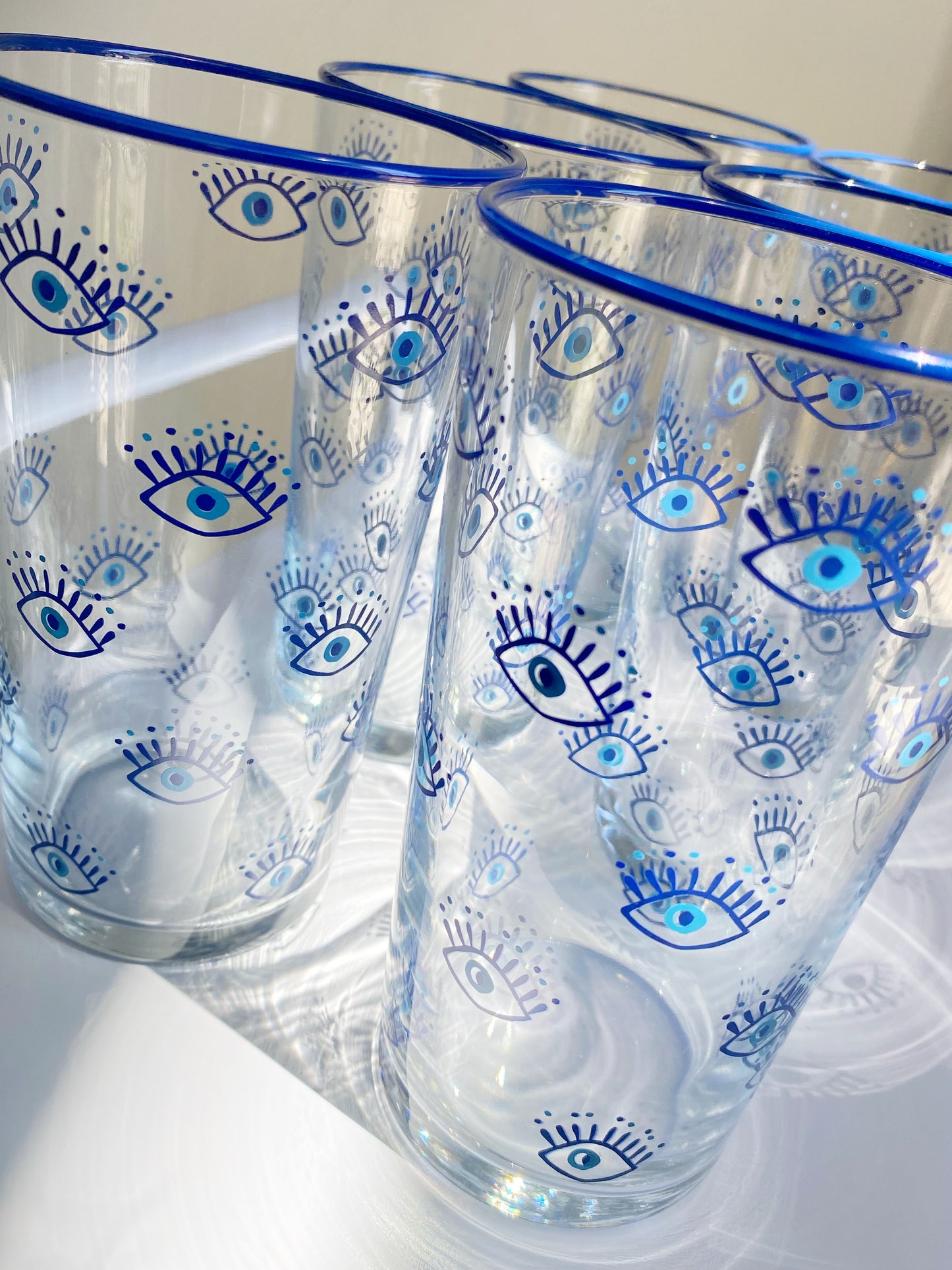 Evil Eye Modern Highball Glass