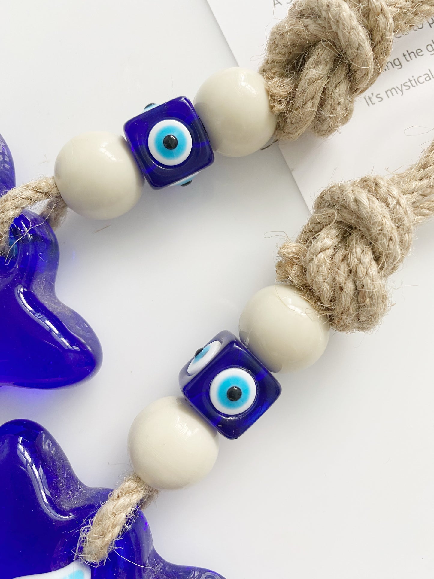 Evil Eye Butterfly Glass Amulet Wall Decor