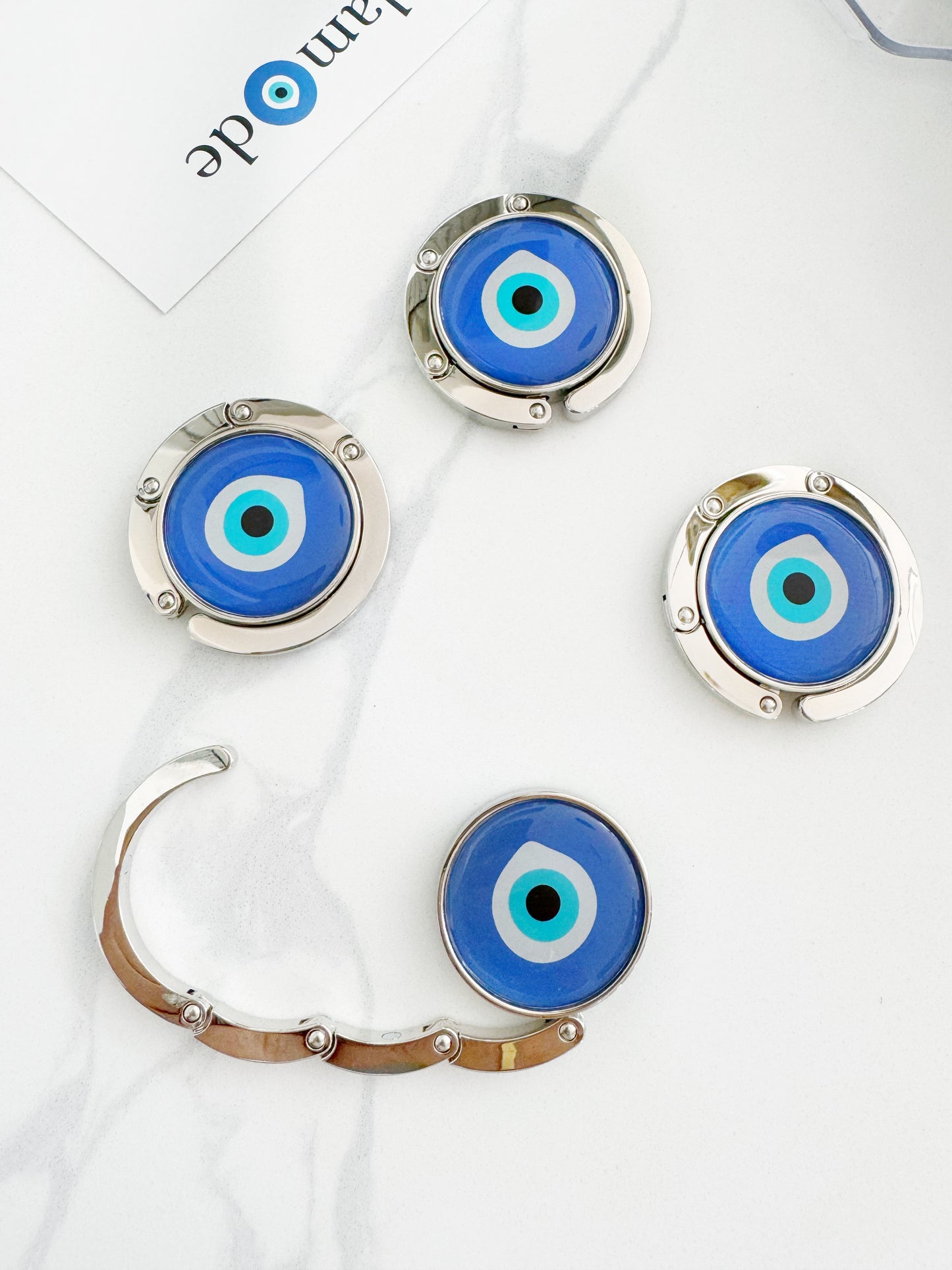 Evil Eye Compact Magnetic Purse Hook Hanger