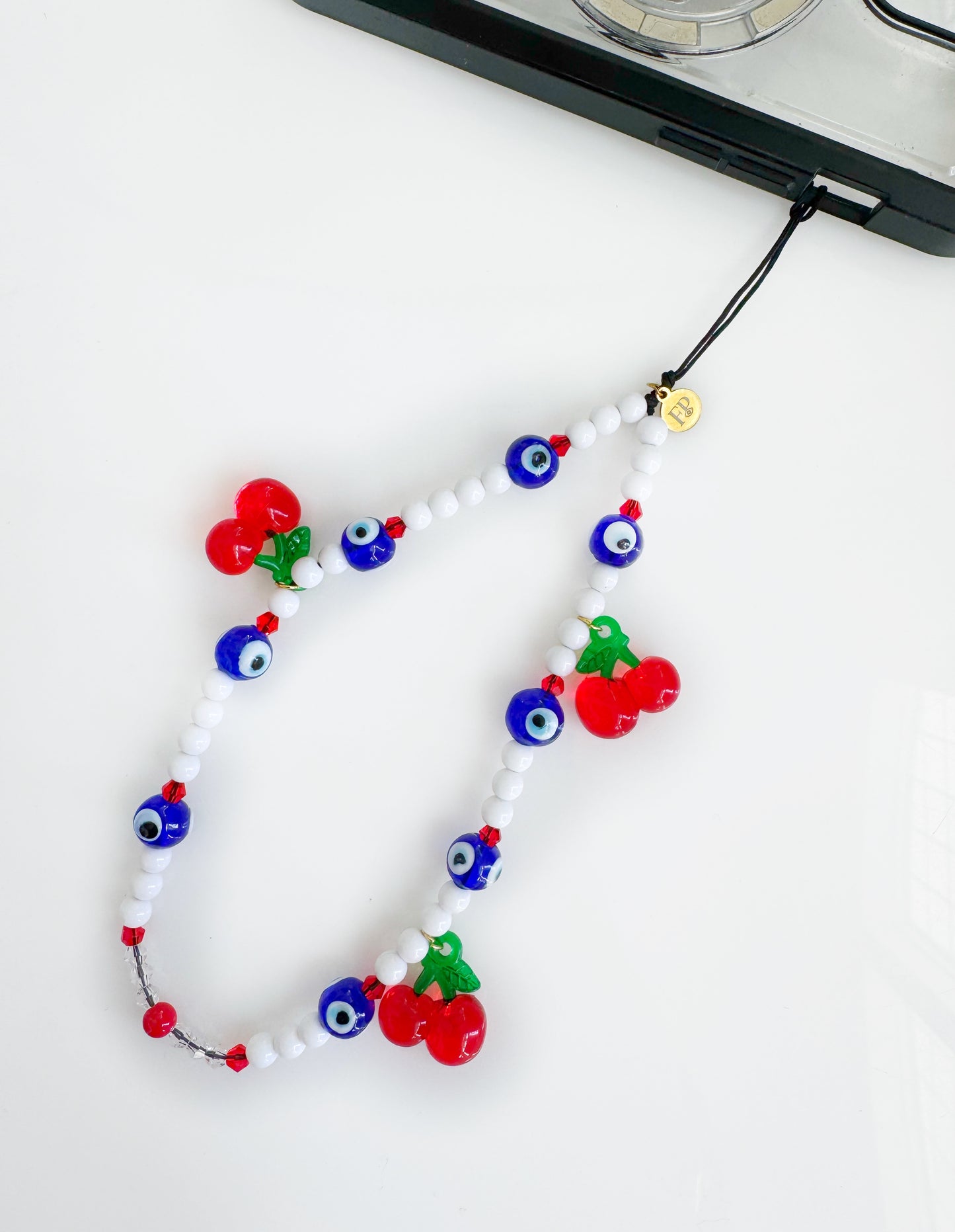 Limited Edition Cherry Drop Evil Eye Phone Strap