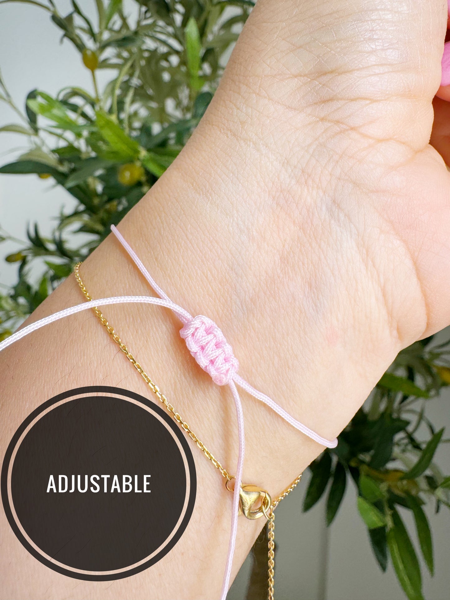 Evil Eye Pink String Adjustable Protection Bracelet Gift