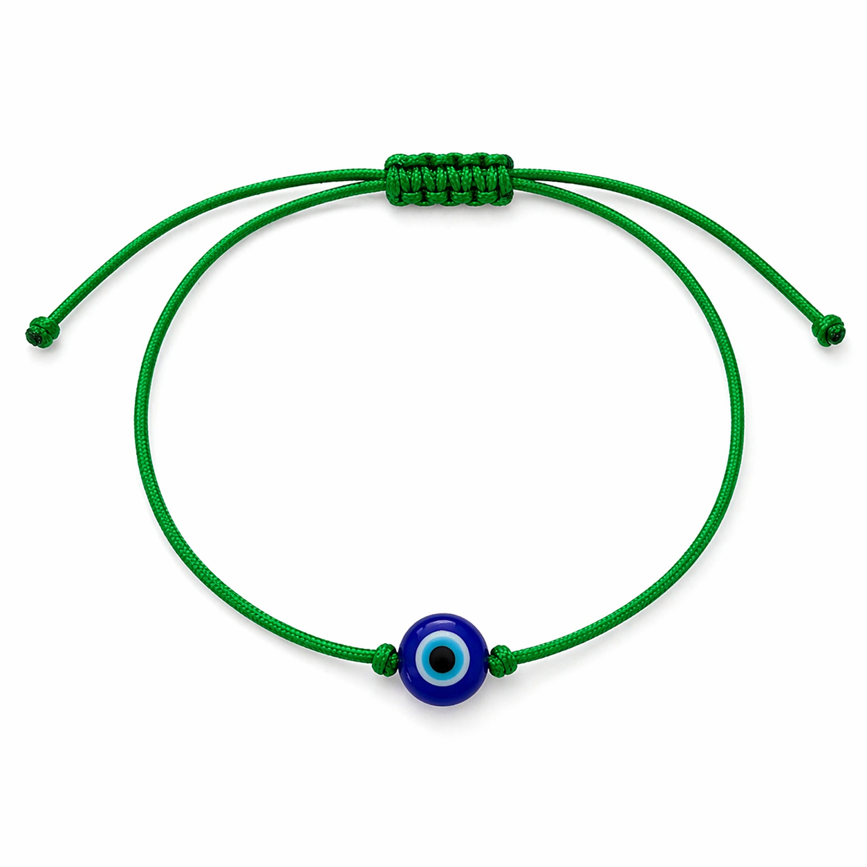 Green String Evil Eye Protection Bracelet