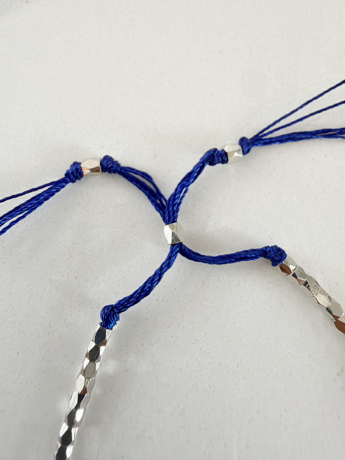 Mini Evil Eye Charm Bracelet Silver