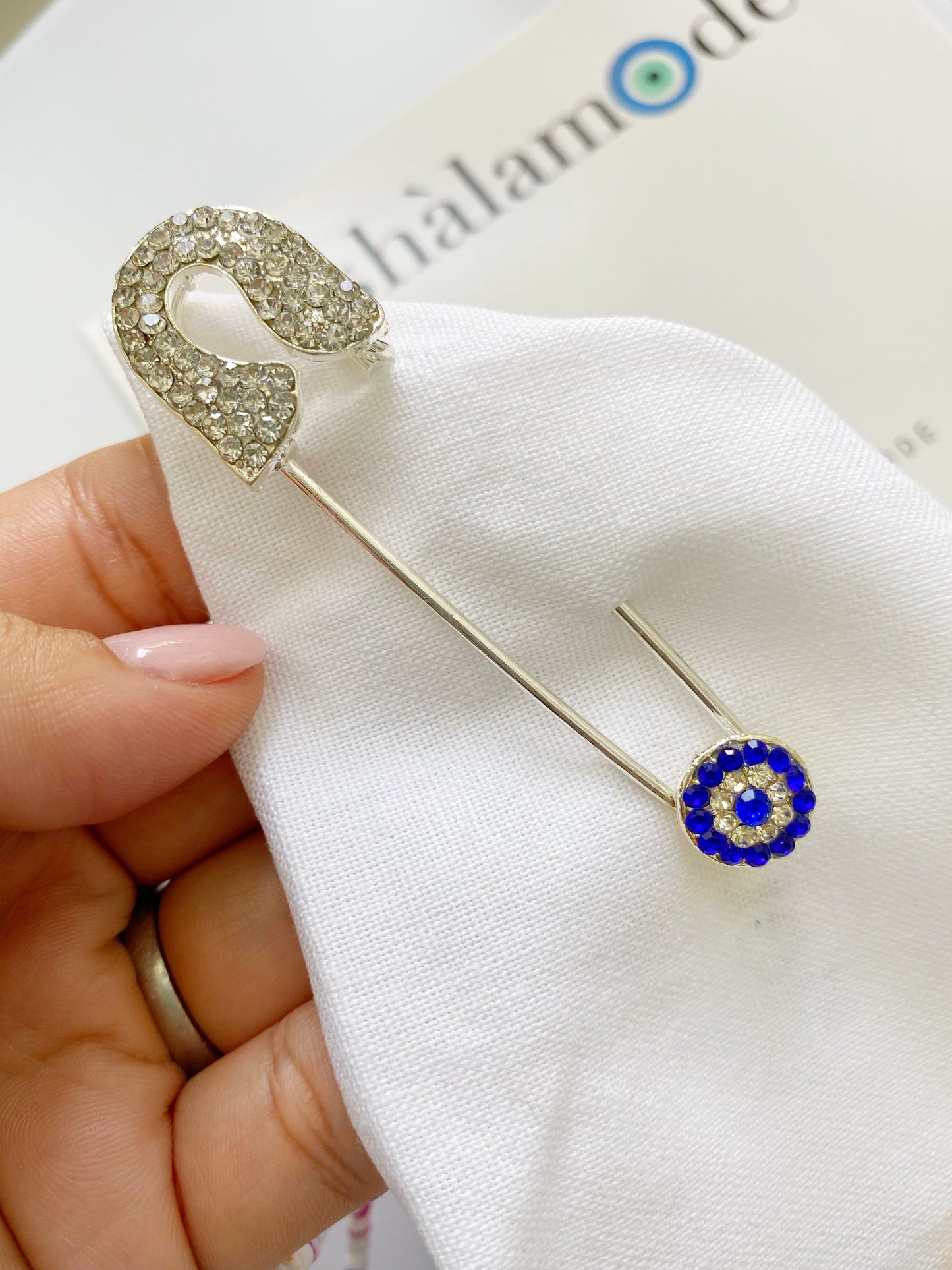 Evil Eye Stroller Pin Brooch