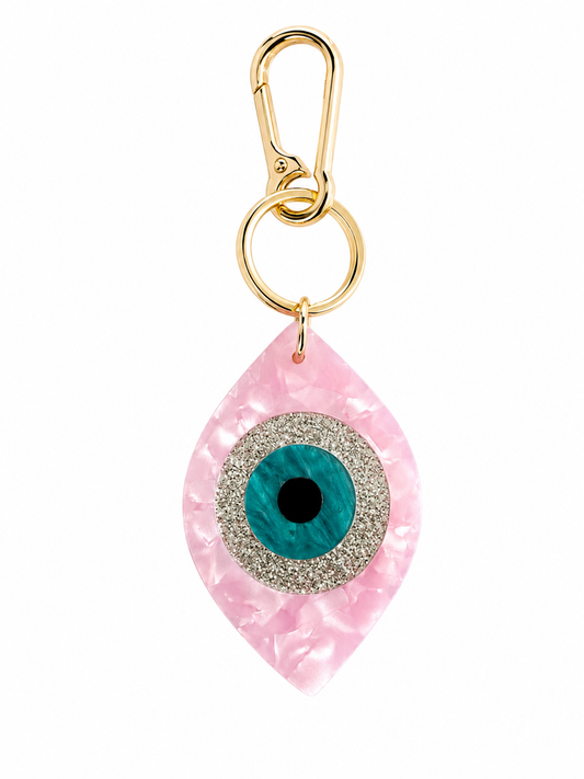 Dream Girl Pink Evil Eye Purse Charm