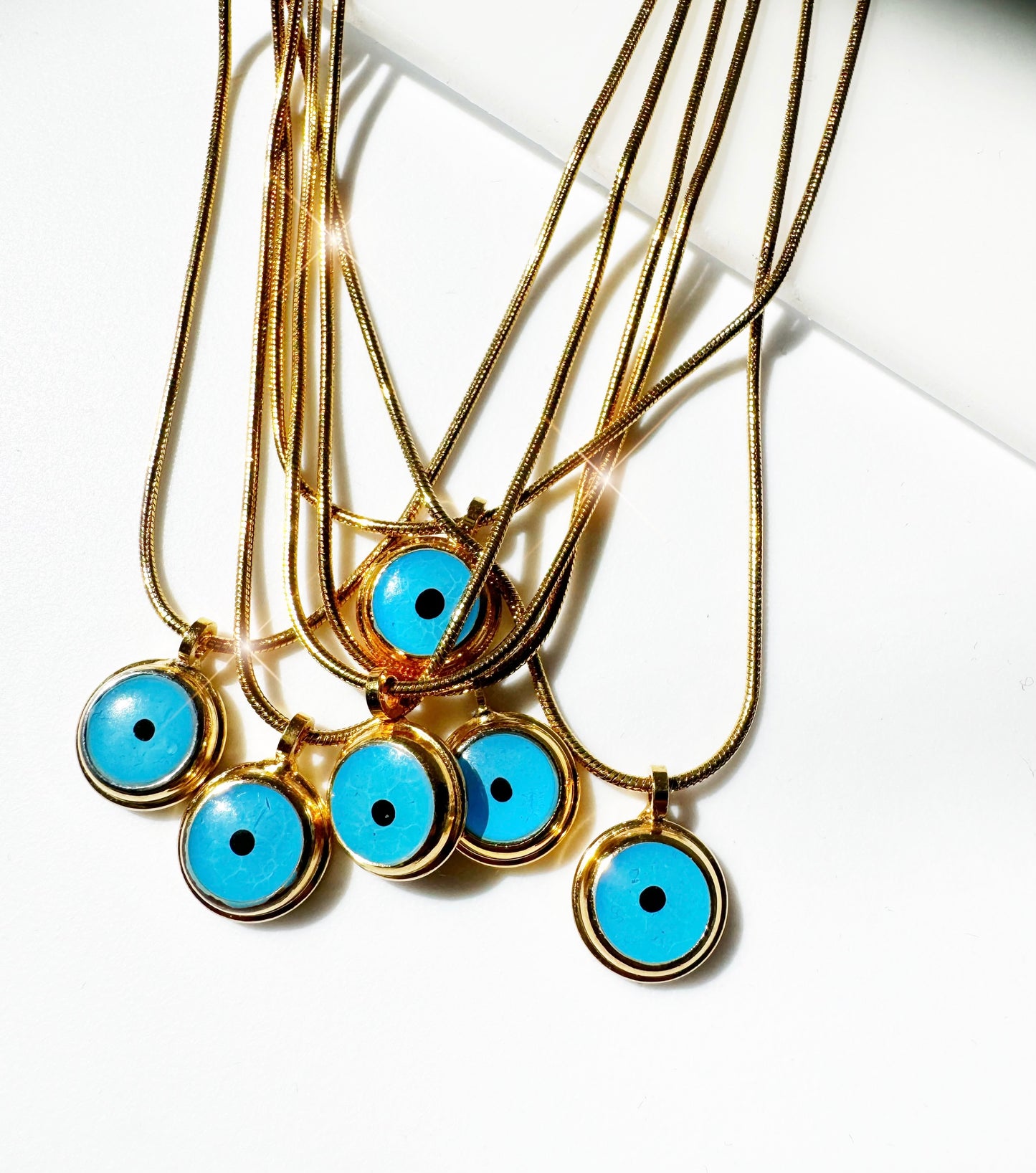 Evil Eye Vintage Amulet Necklace tarnish resistant