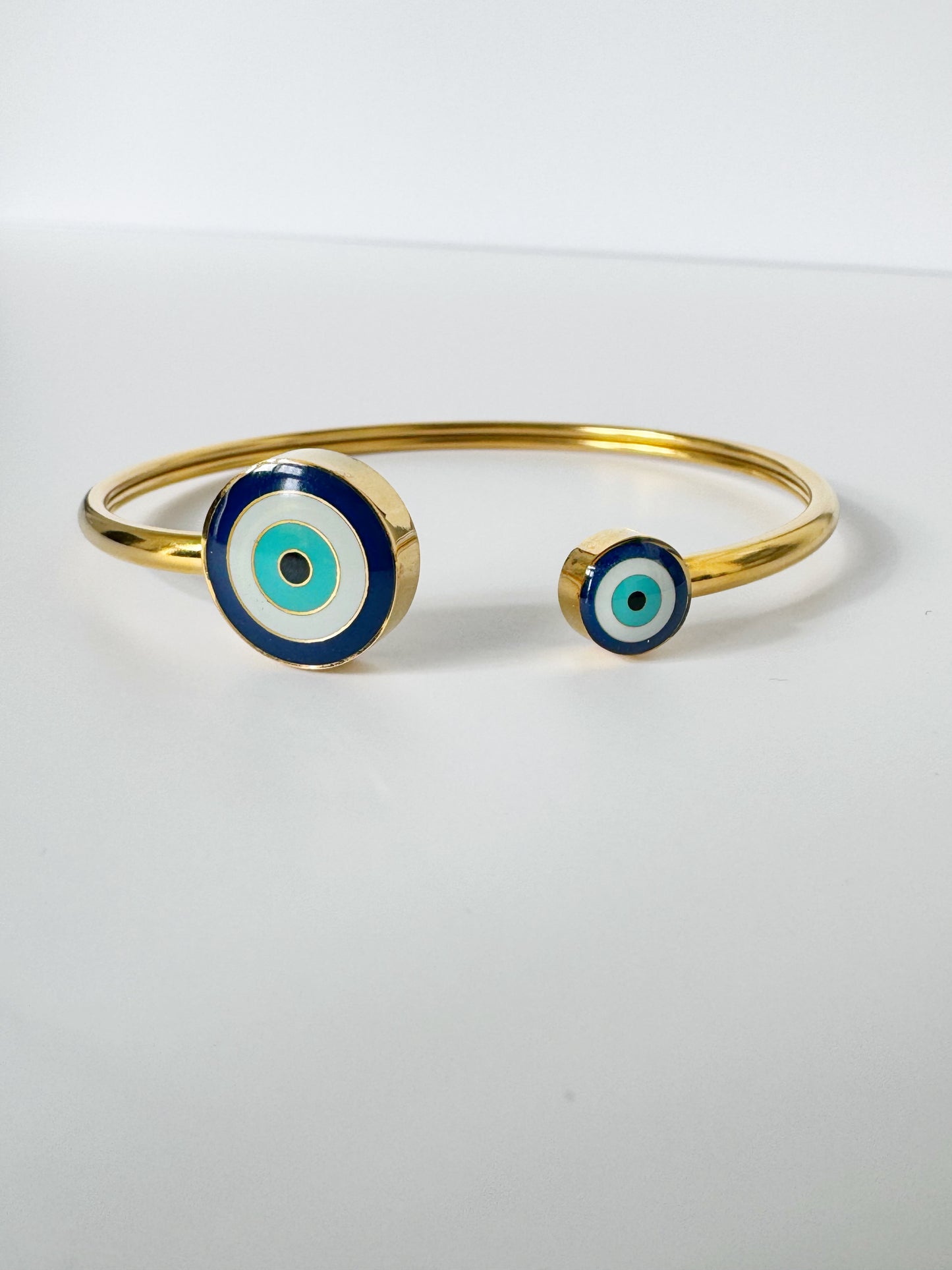 Evil Eye Double Bangle Cuff