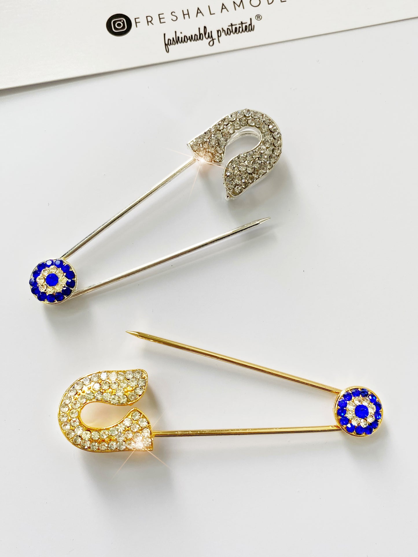 Evil Eye Stroller Pin Brooch