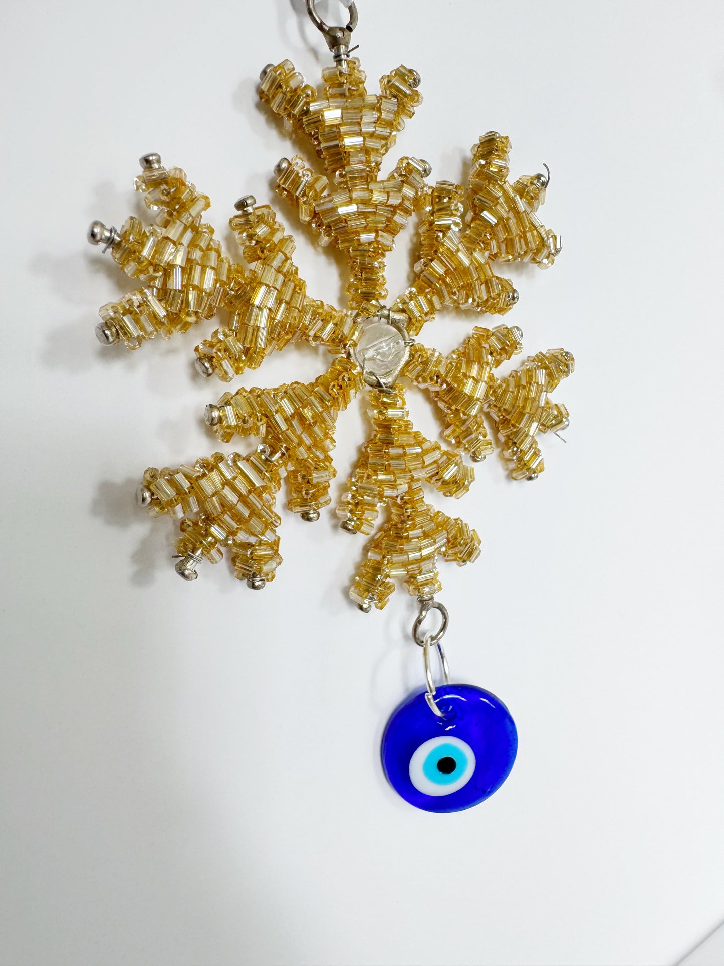 SPECIAL PRICE NEW YEAR 2026 Evil Eye Beaded Snowflake Hanging
