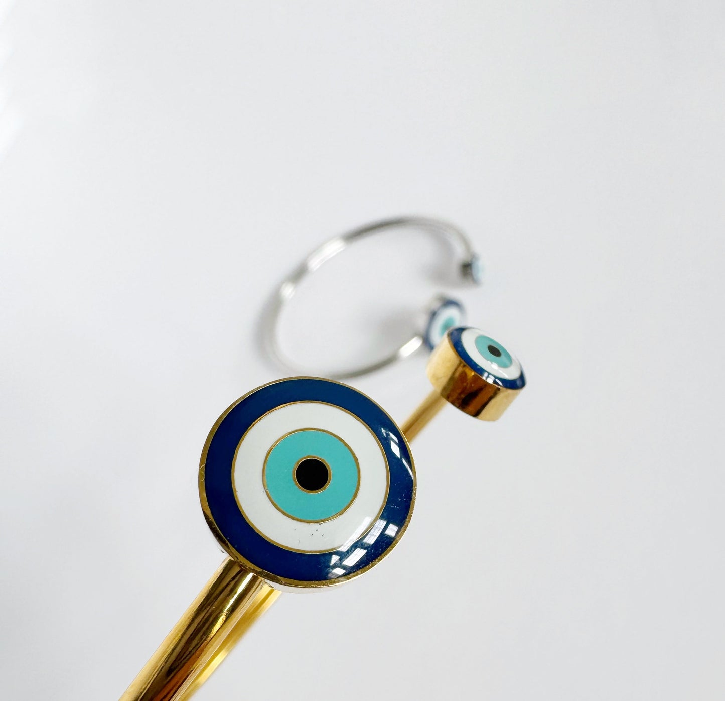 Evil Eye Double Bangle Cuff
