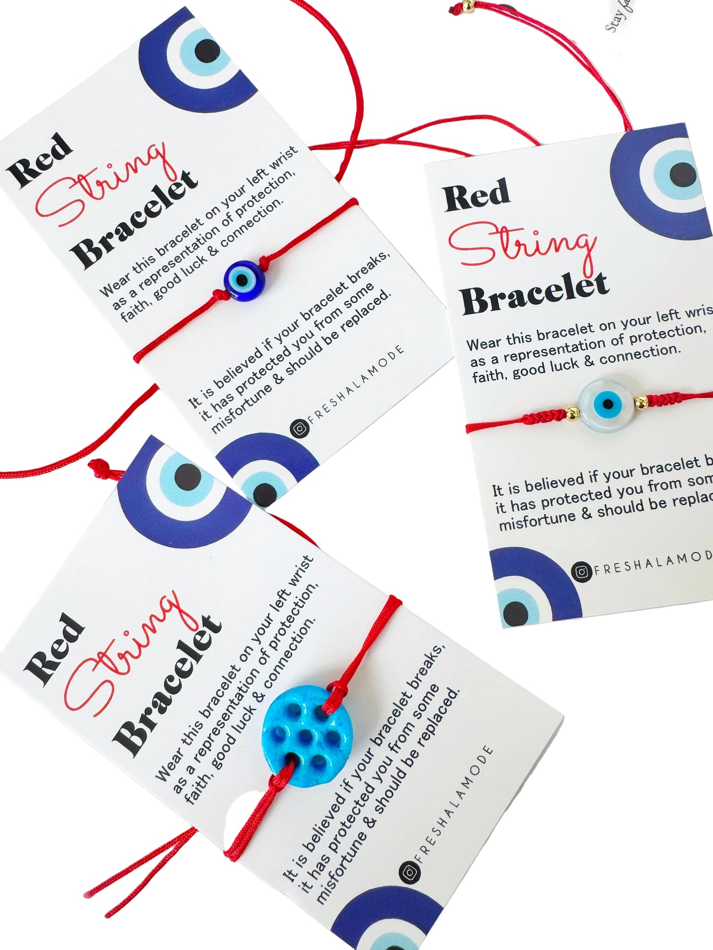 Evil Eye Red String Bracelets ADJUSTABLE Unisex