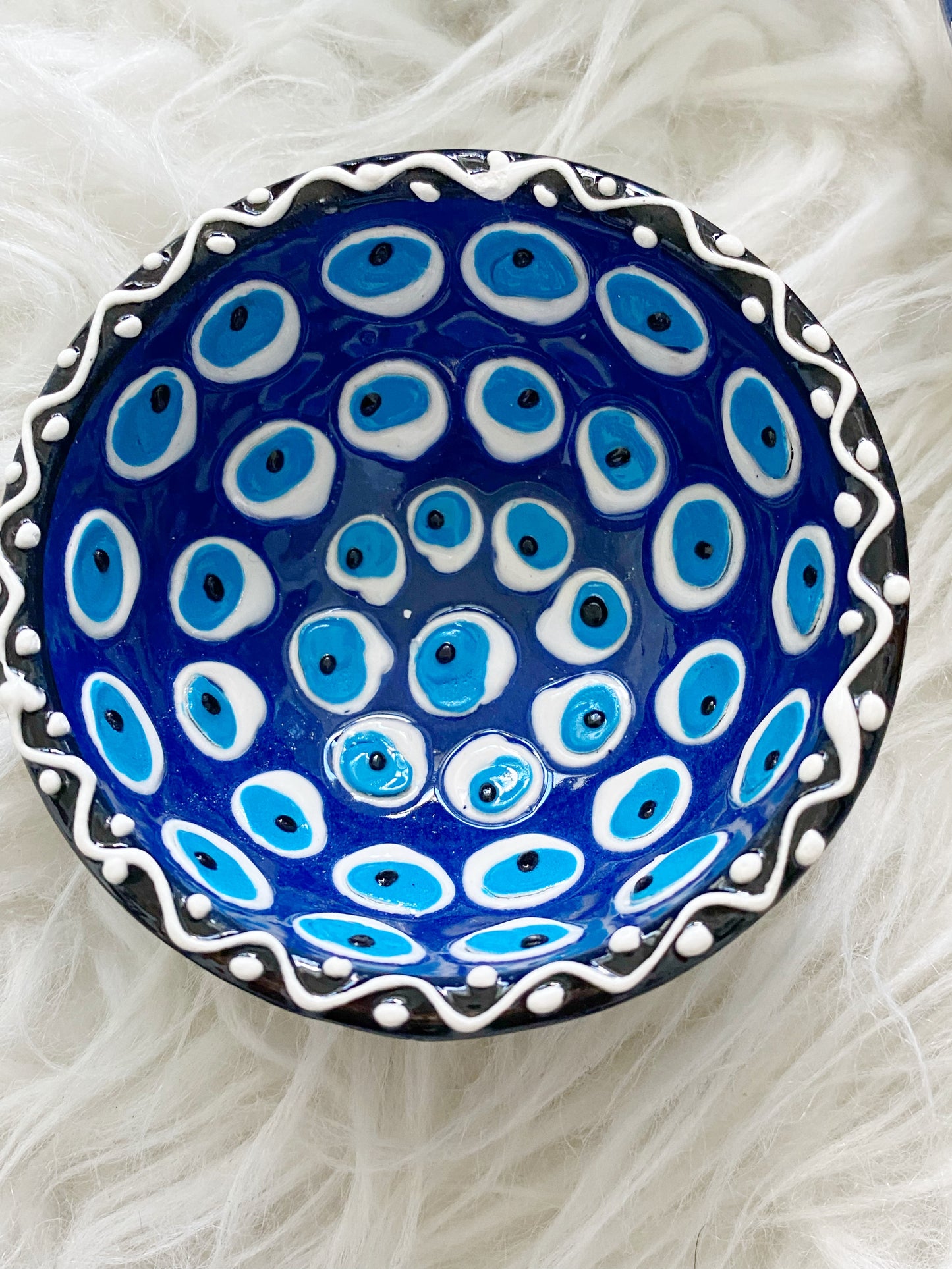 Evil Eye Ceramic Trinket Tray