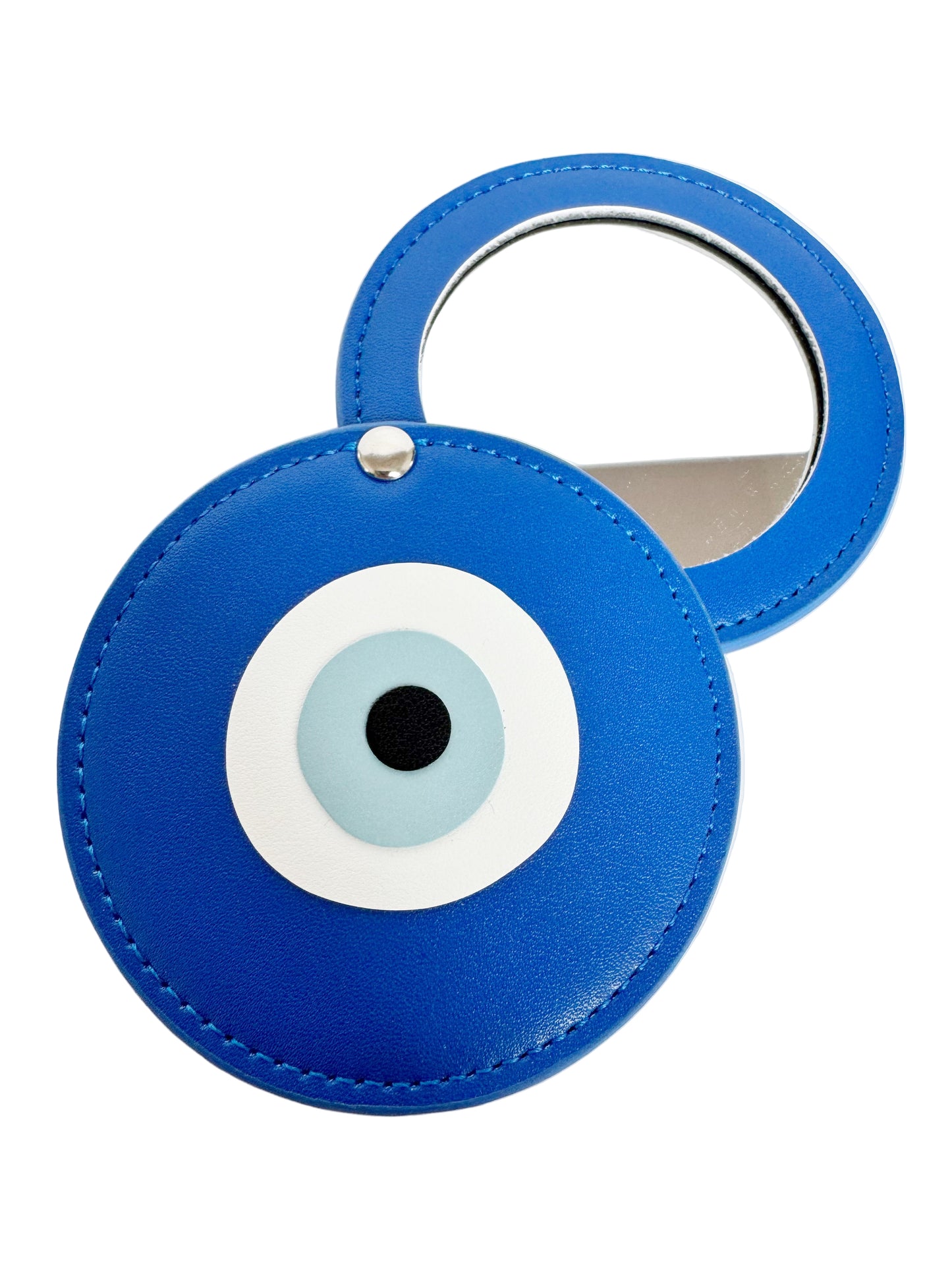Fashionably Protected® Leather Evil Eye Mirror