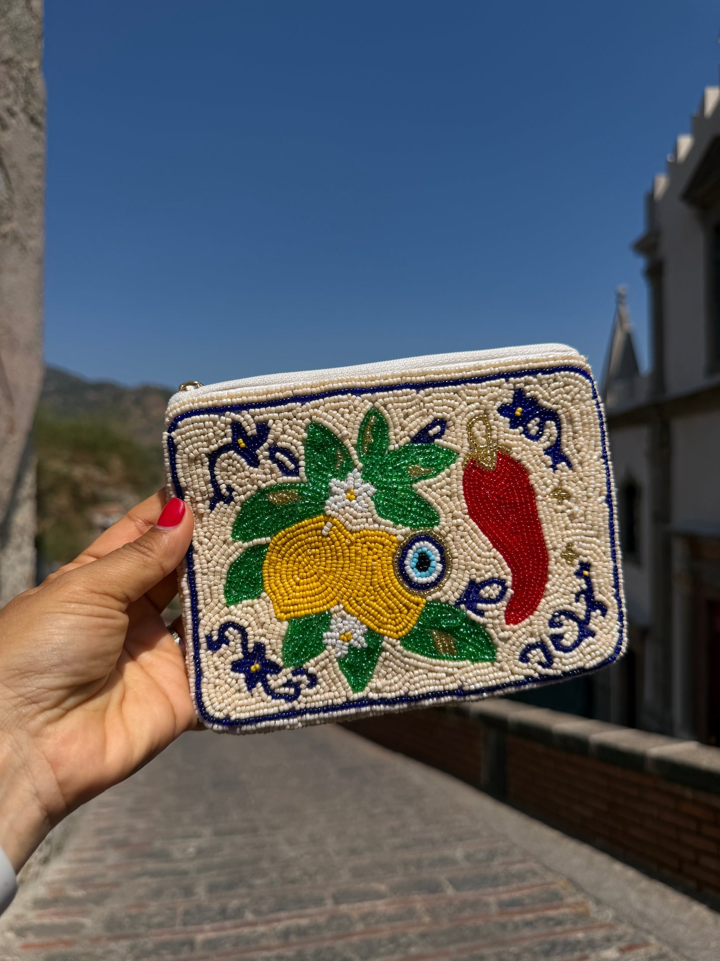 Ciao Bella Mini Embroidered Pouch — COMING SOON