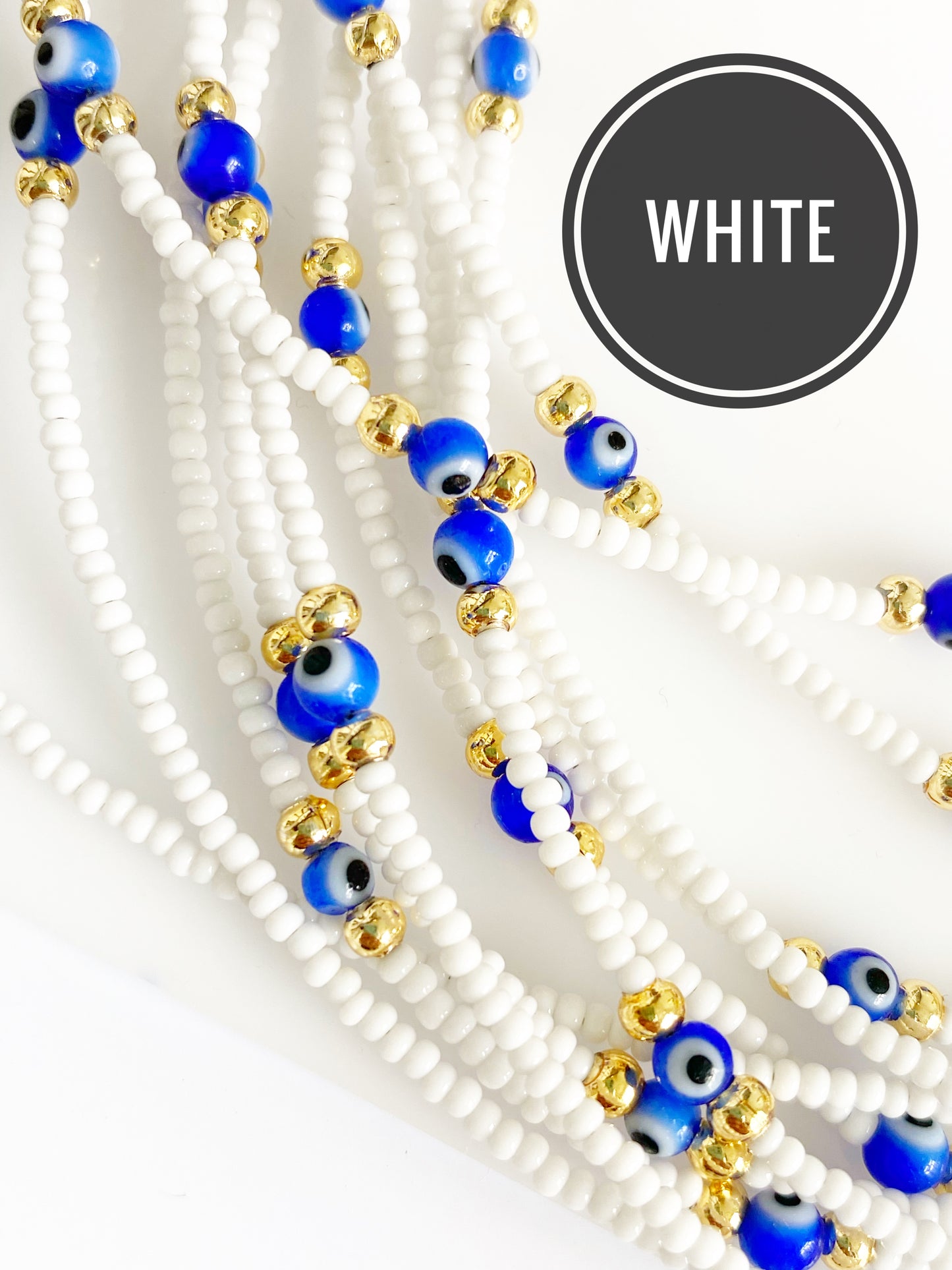 Evil Eye Mini Beaded Necklace