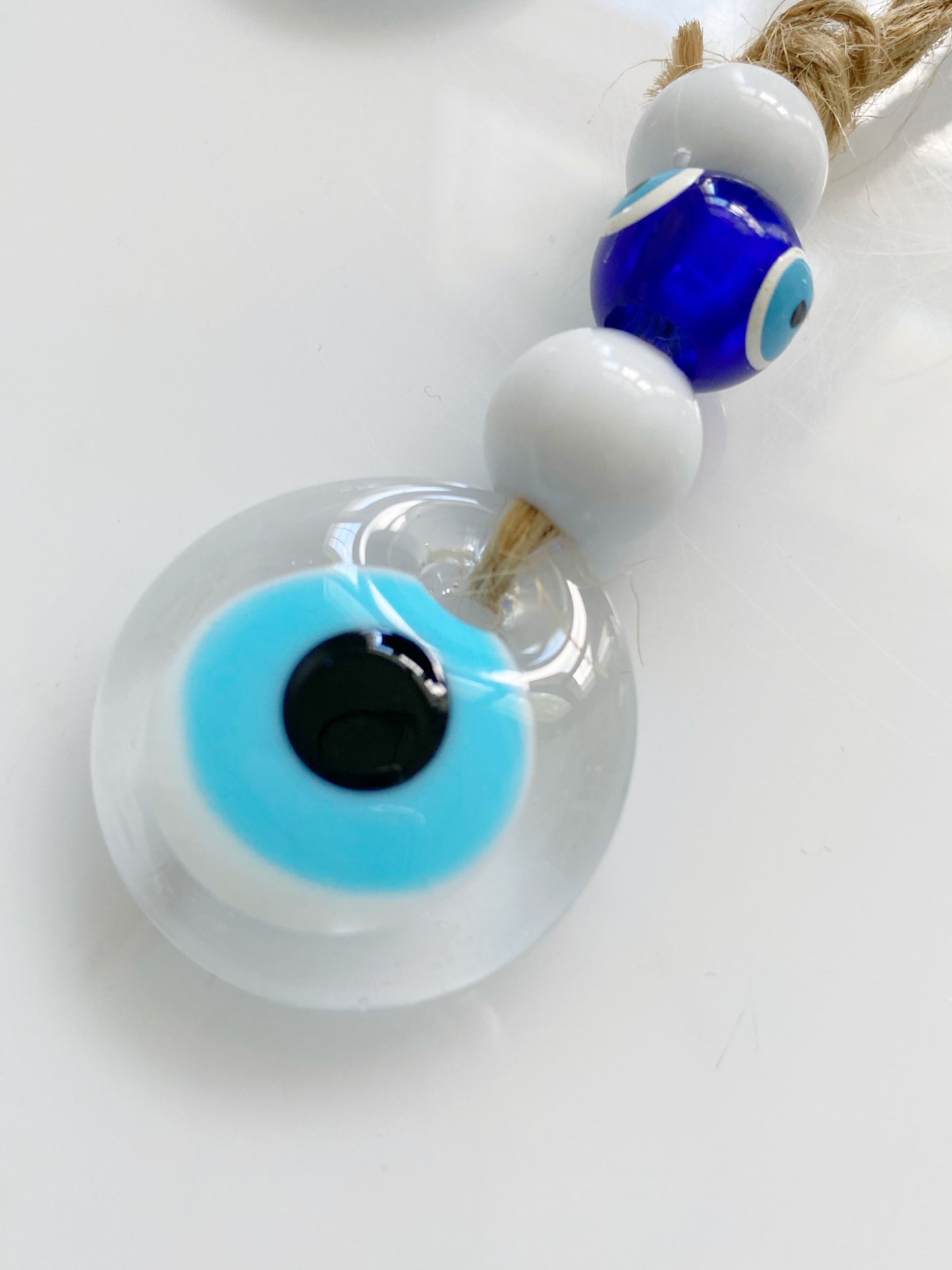 Evil Eye Clear Glass Amulet Wall Decor