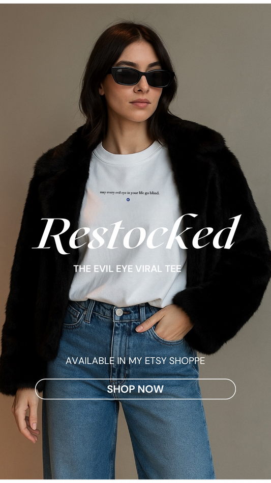 The “VIRAL” Evil Eye Oversized Tee Shirt