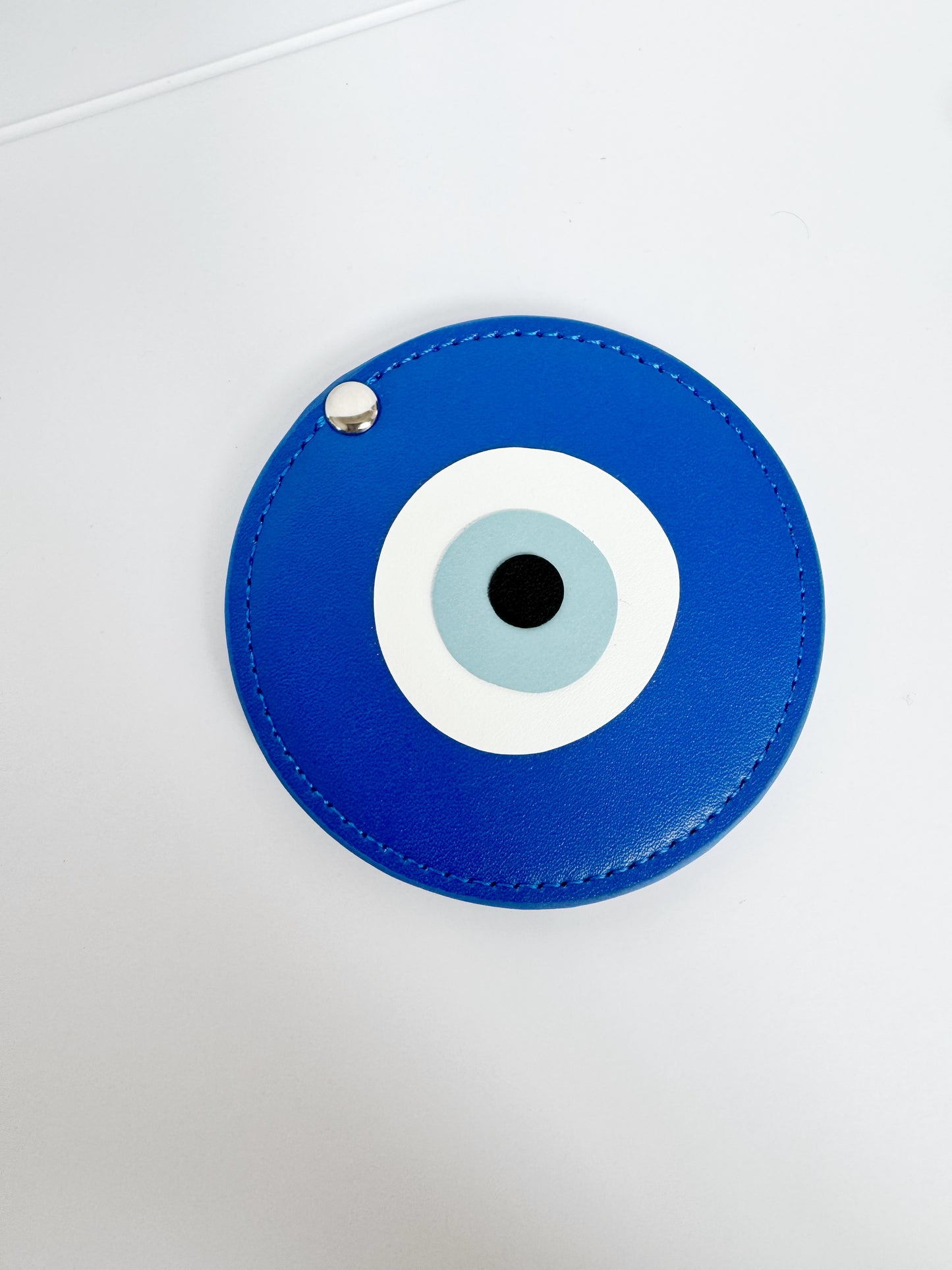 Fashionably Protected® Leather Evil Eye Mirror