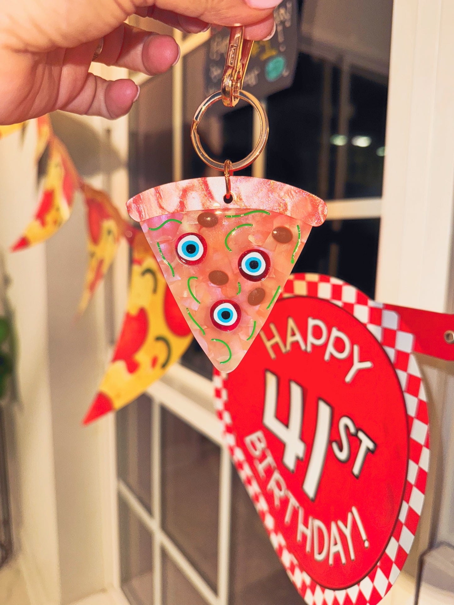 Pizza Protection Purse Charm 🍕🧿 — Limited Edition