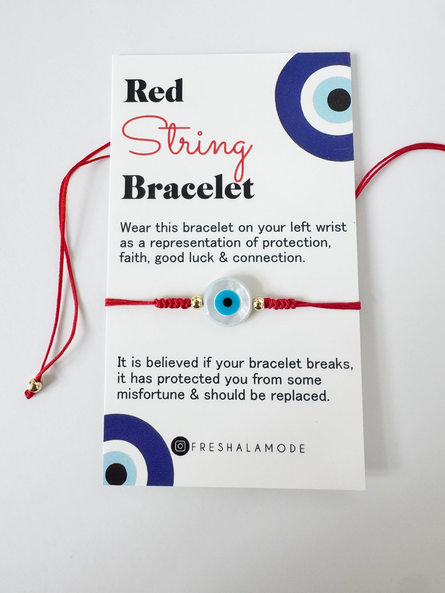 Evil Eye Red String Bracelets ADJUSTABLE Unisex