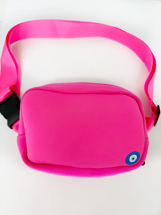 LIMITED EDITION PINK Evil Eye Waist Bag Cross Body Purse