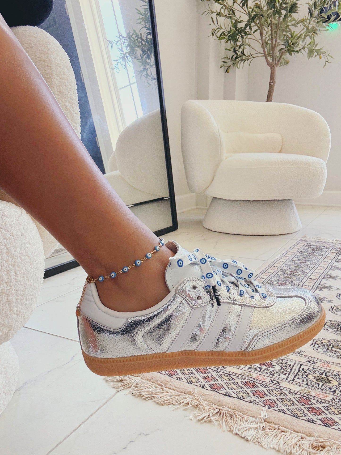 NEW! Evil Eye Shoelaces Fashionably Protected