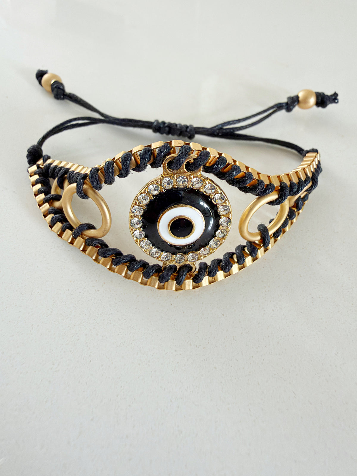 The Statement Evil Eye Bracelet Onyx