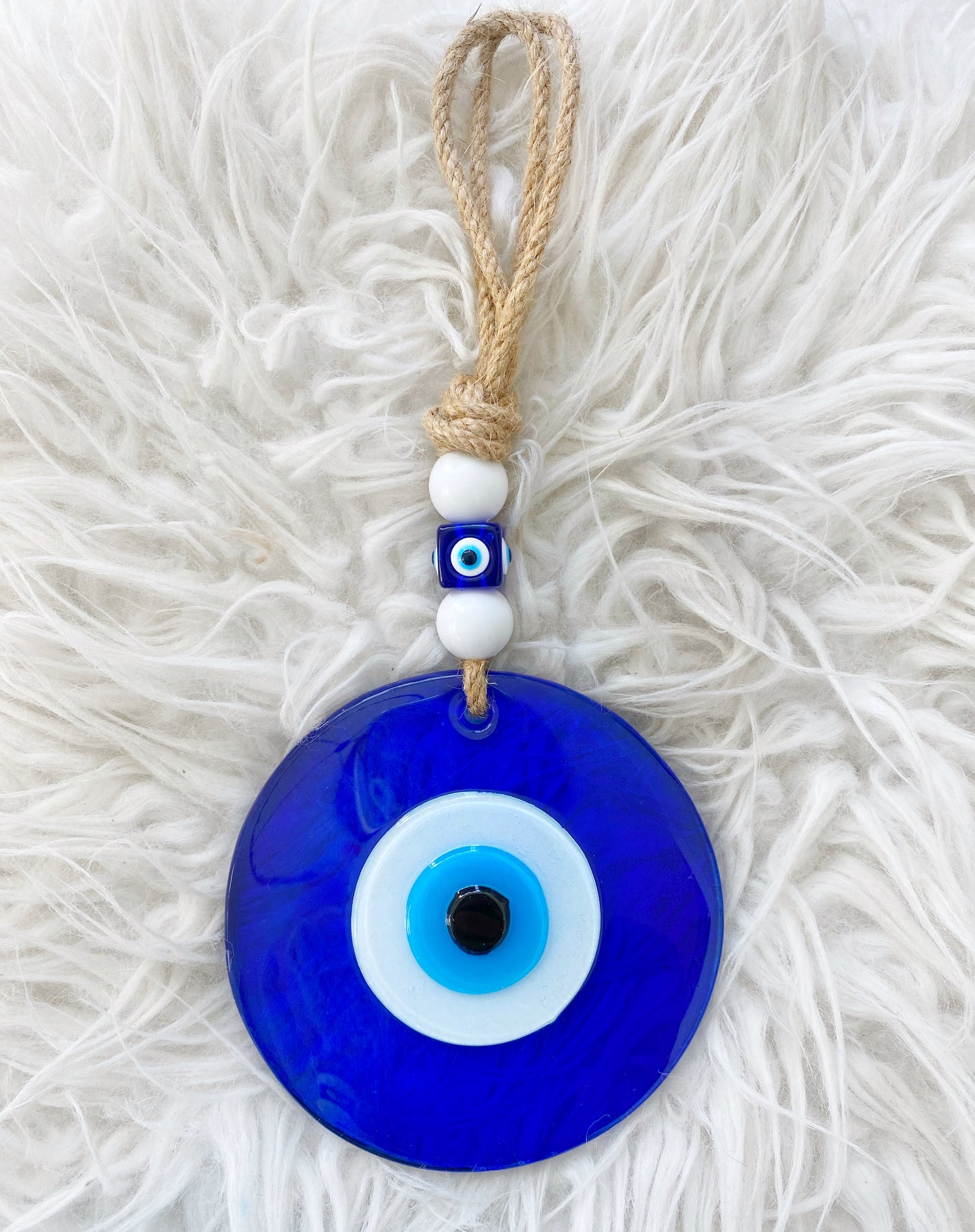 ORIGINAL XL Evil Eye Glass Amulet with Dustbag