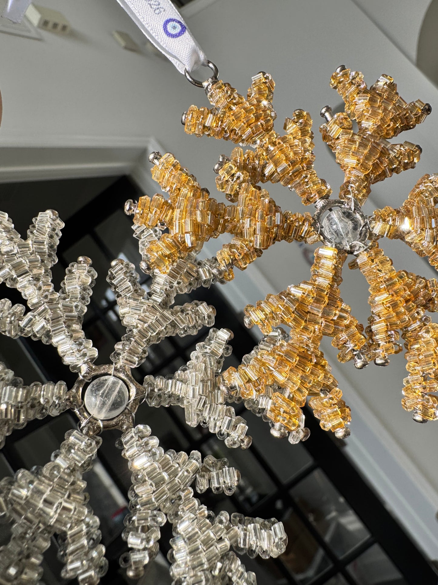 SPECIAL PRICE NEW YEAR 2026 Evil Eye Beaded Snowflake Hanging