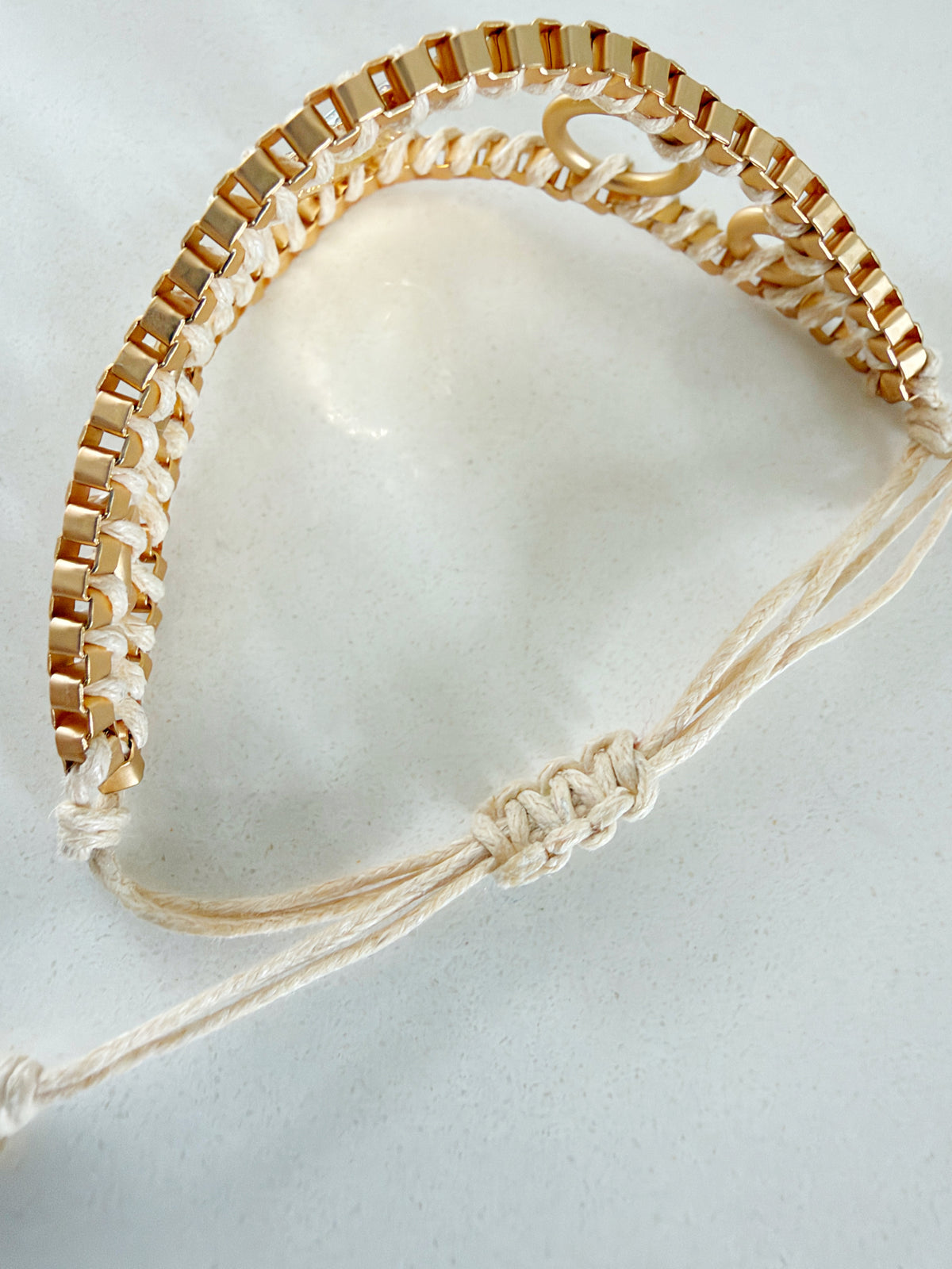 Statement Evil Eye Bracelet Ivory