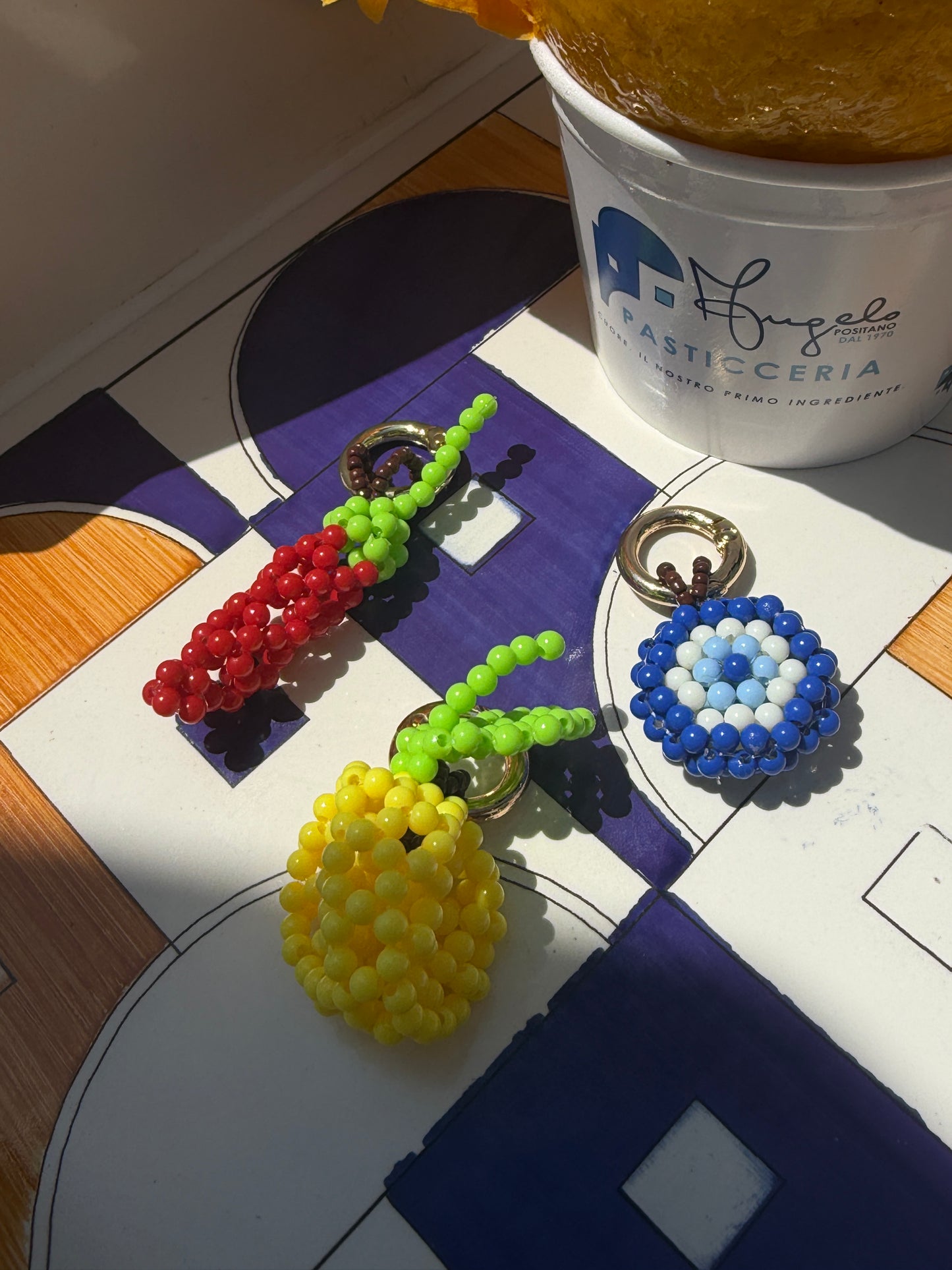 Mini Beaded Good Luck Charms 🧿🍋🌶️