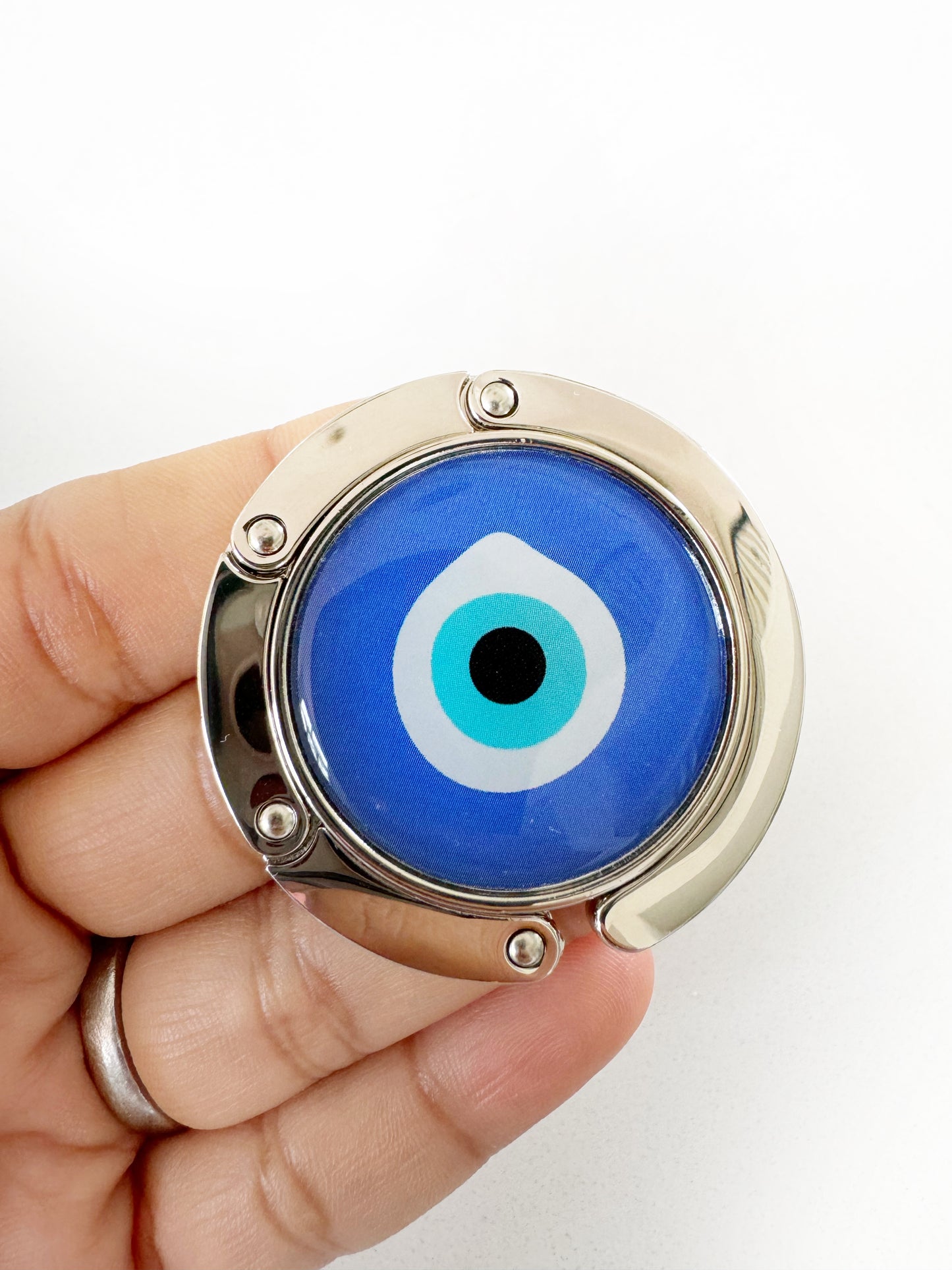 Evil Eye Compact Magnetic Purse Hook Hanger