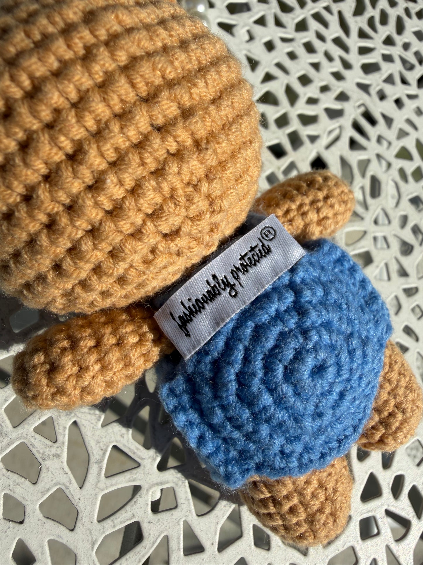 Evil Eye Crochet Bear Bag Charm Clip & Giftbag