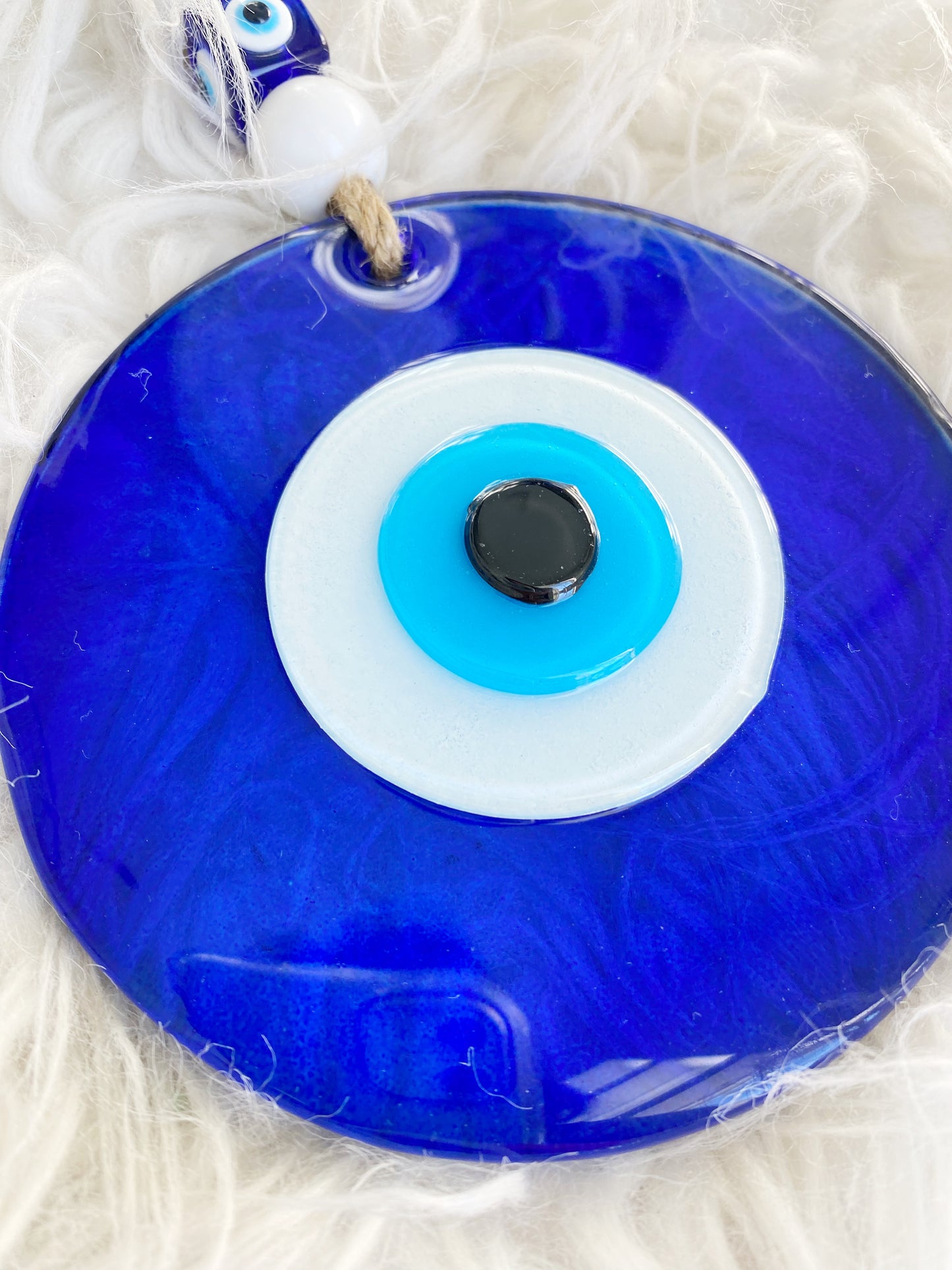 ORIGINAL XL Evil Eye Glass Amulet with Dustbag