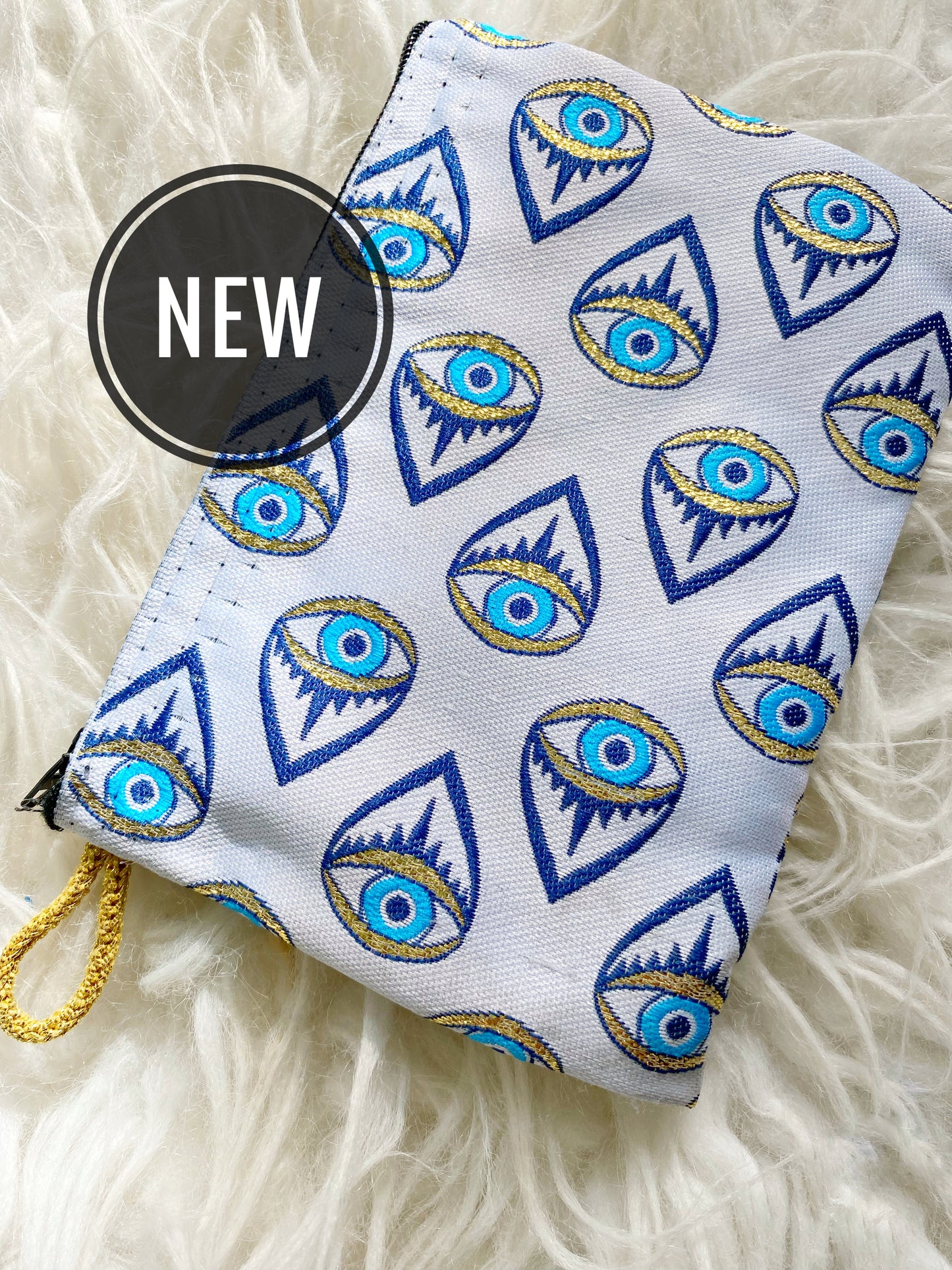 Metallic Evil Eye Coin Cash Purse