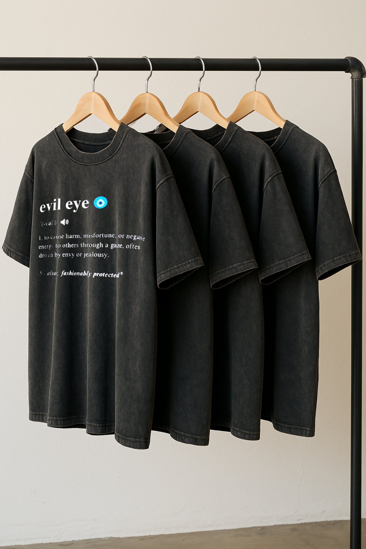 LIMITED EDITION* Evil Eye Definition Washed Effect Tee Shirt