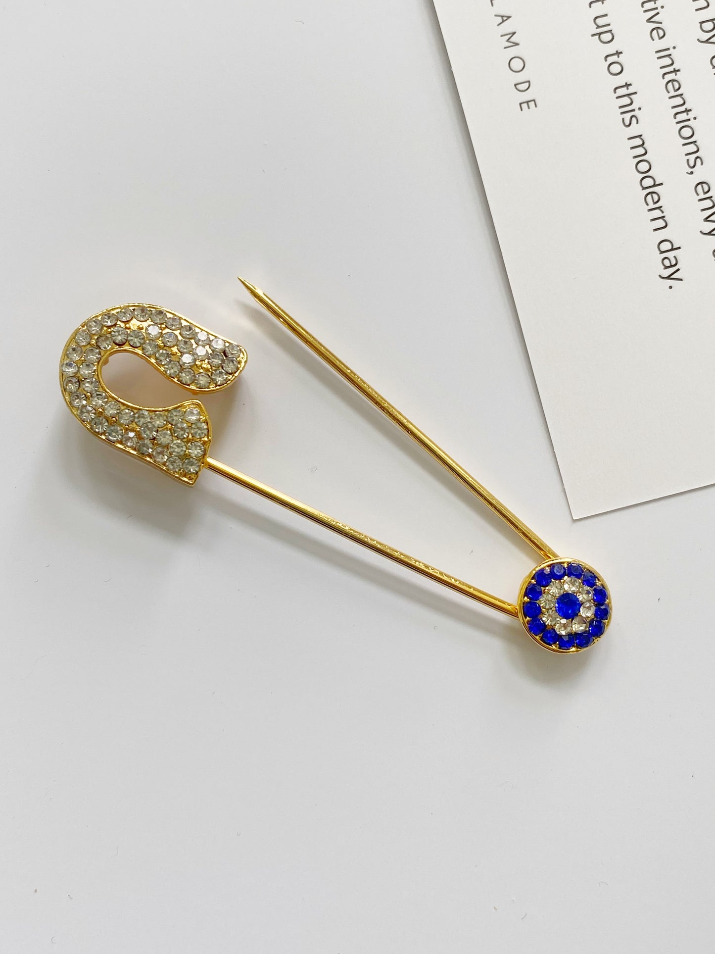 Evil Eye Stroller Pin Brooch