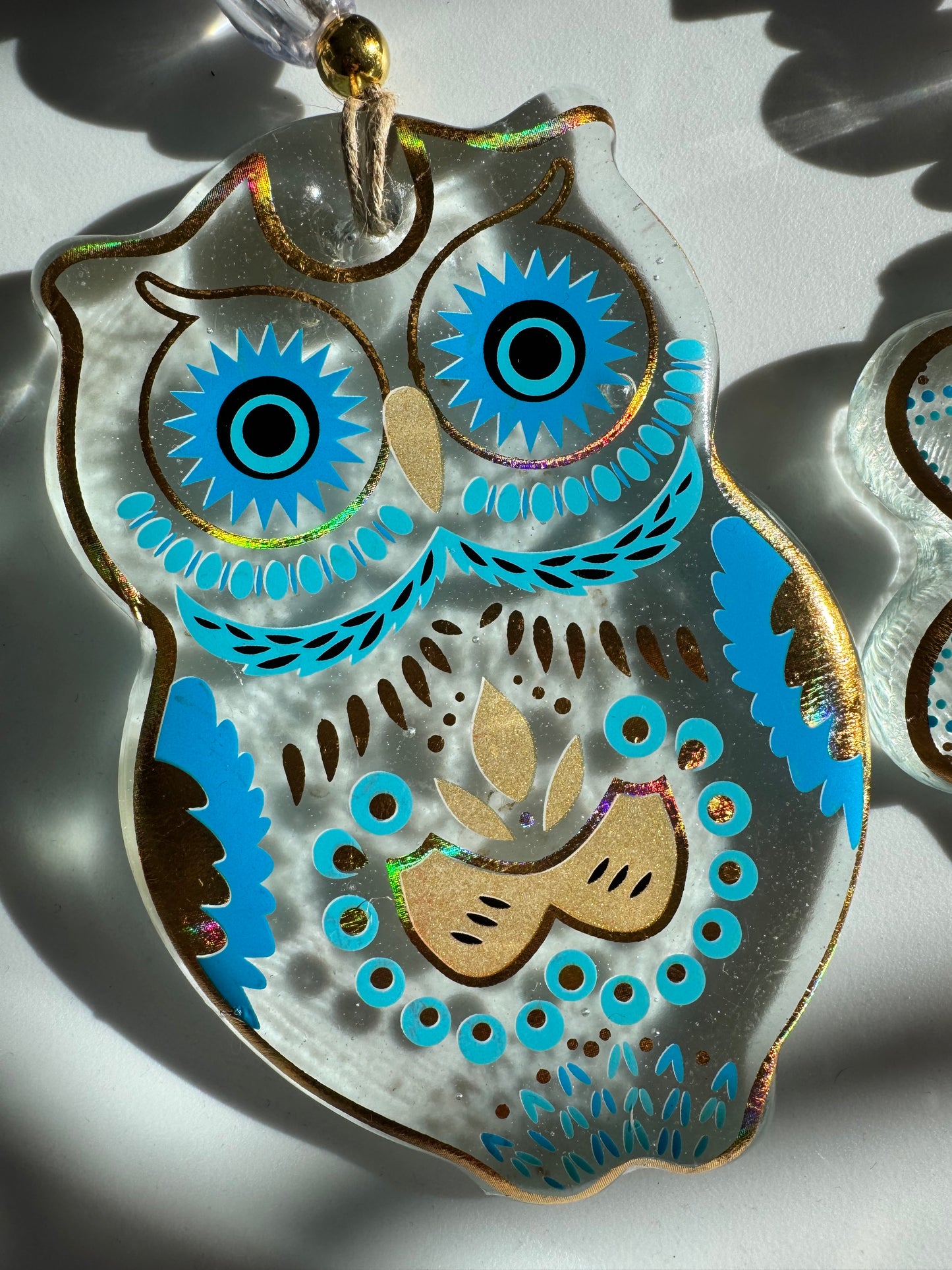 Golden Glass Evil Eye Wall Decor Amulet with free gift bag