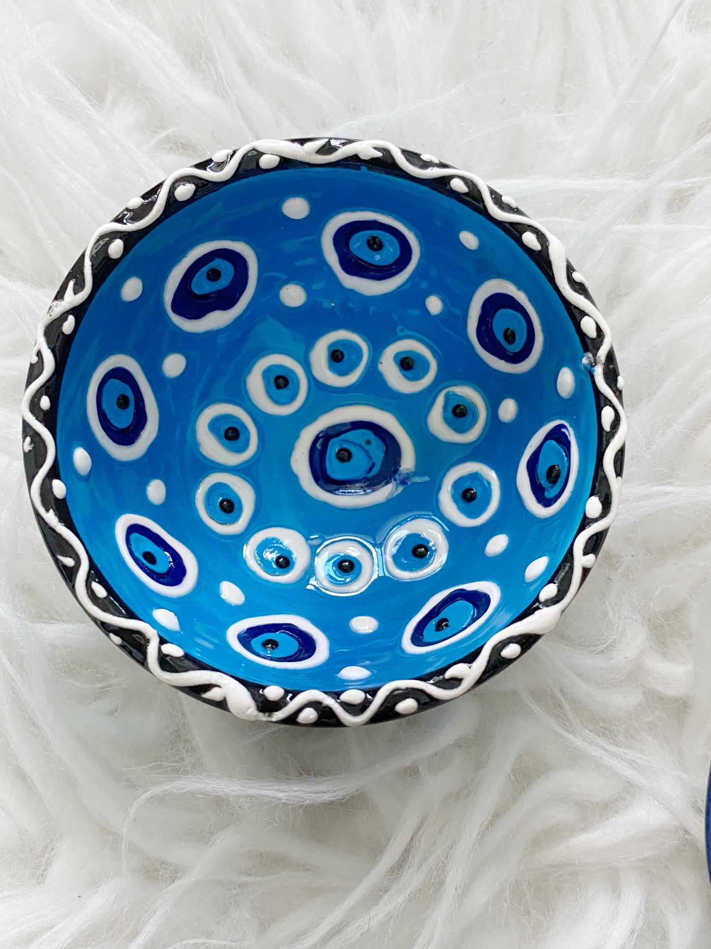 Evil Eye Ceramic Trinket Tray