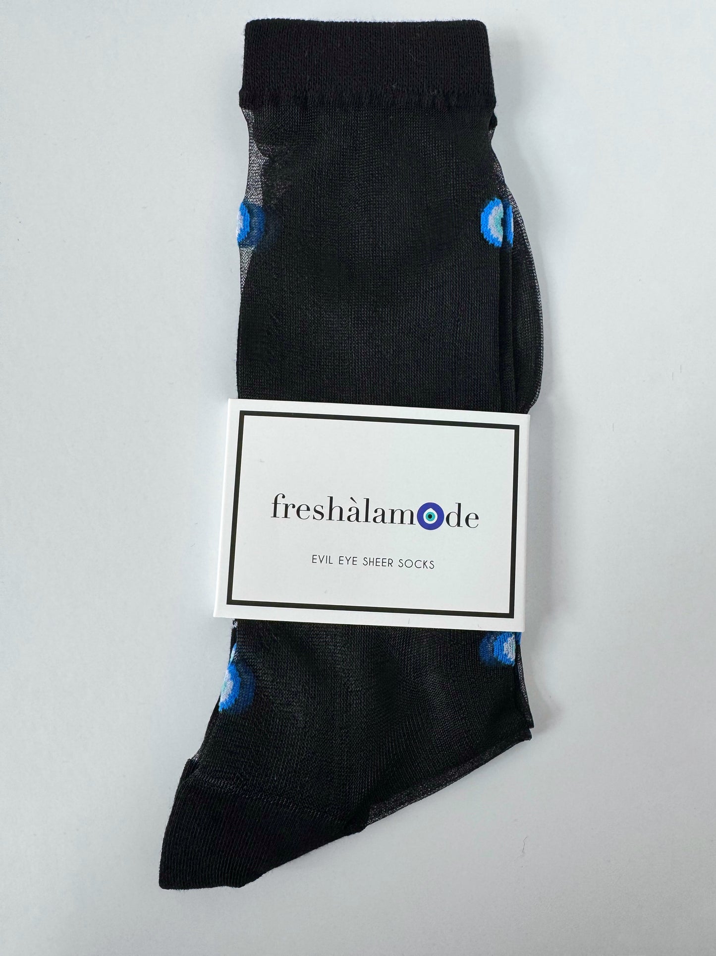 NEW! Evil Eye Sexy Sheer Fancy Fashionably Protected  Socks
