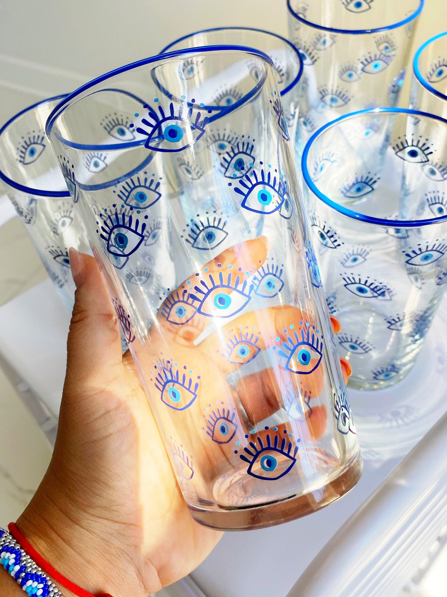 Evil Eye Modern Highball Glass