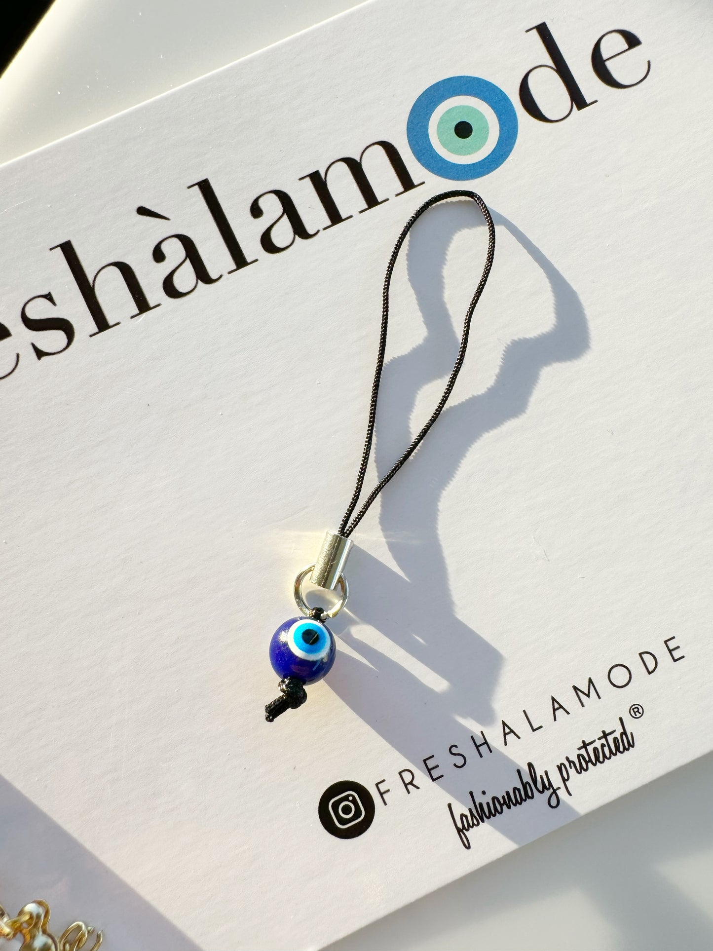 Evil Eye Minimalist Phone Charm