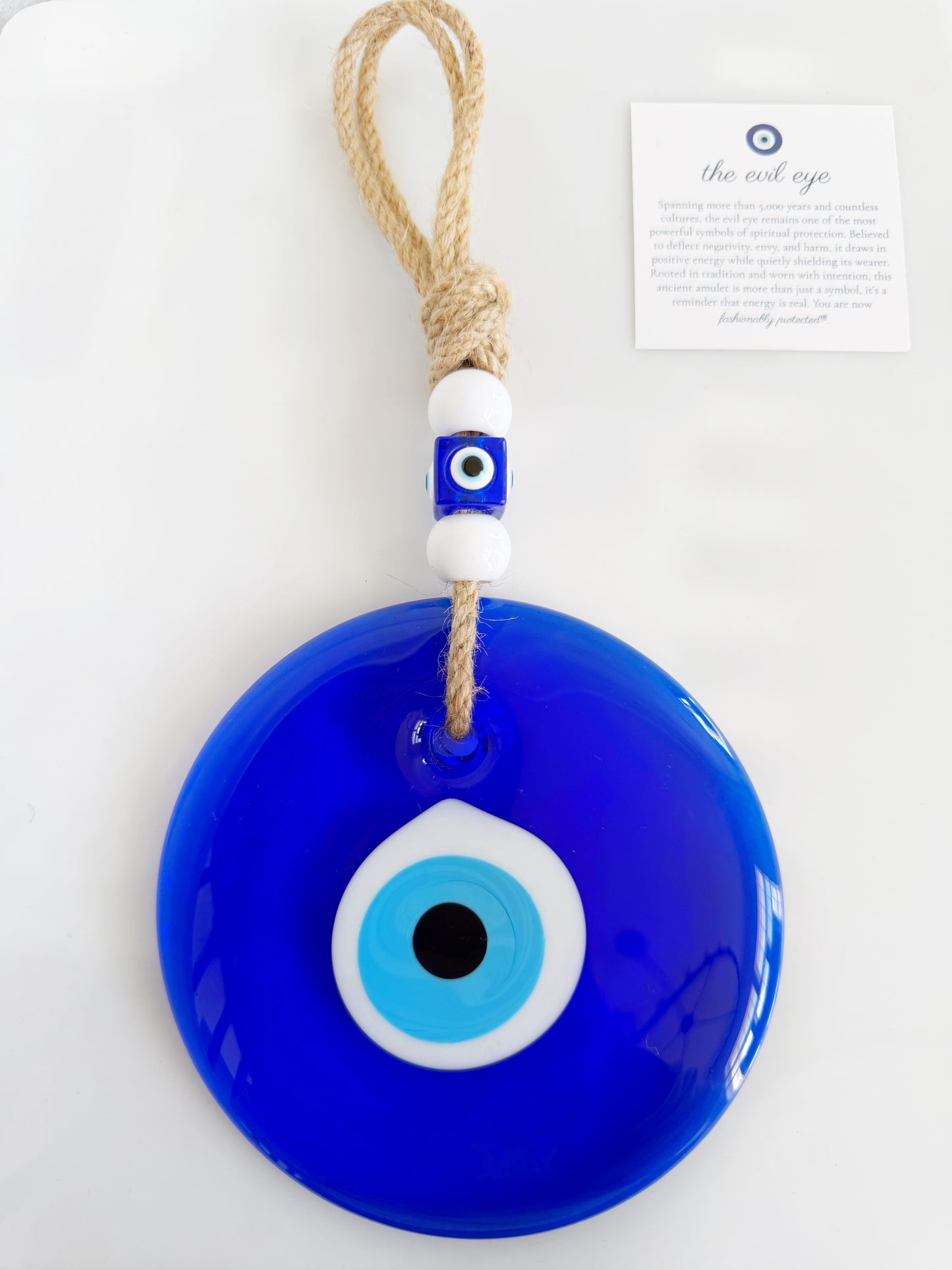Classic Blue Evil Eye Amulet Home Decor (LARGE)