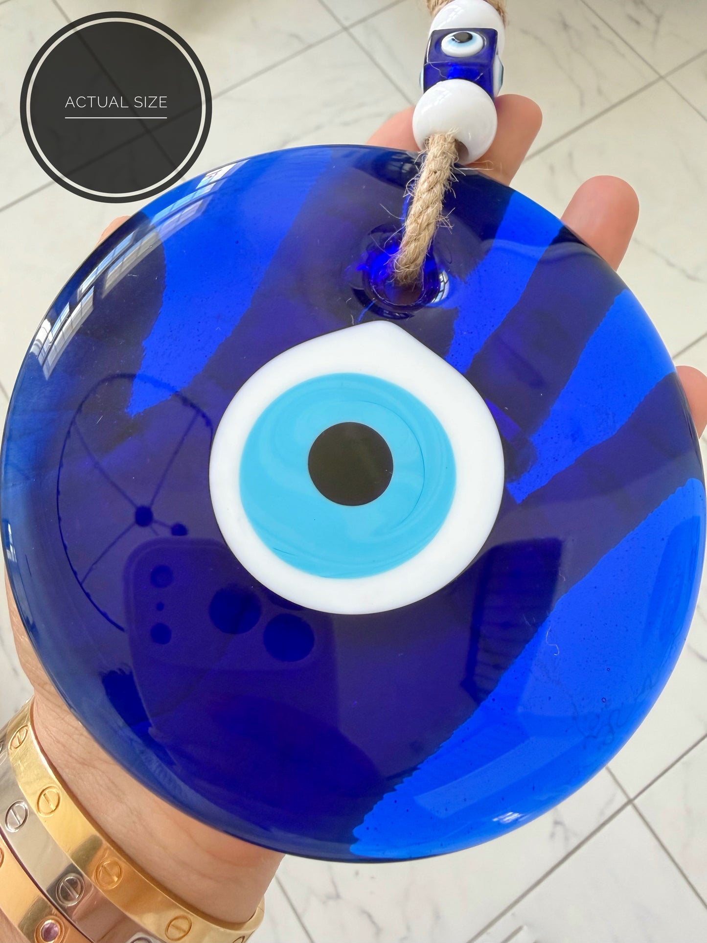 Classic Blue Evil Eye Amulet Home Decor (LARGE)