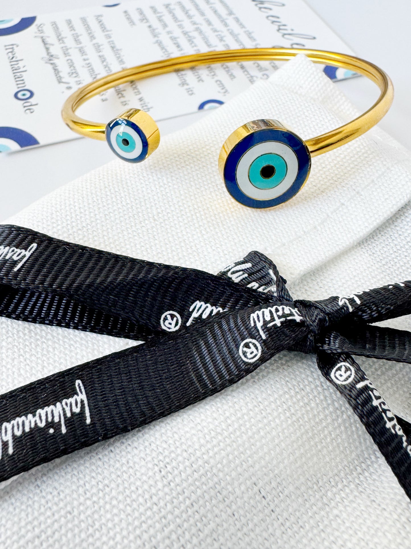 Evil Eye Double Bangle Cuff