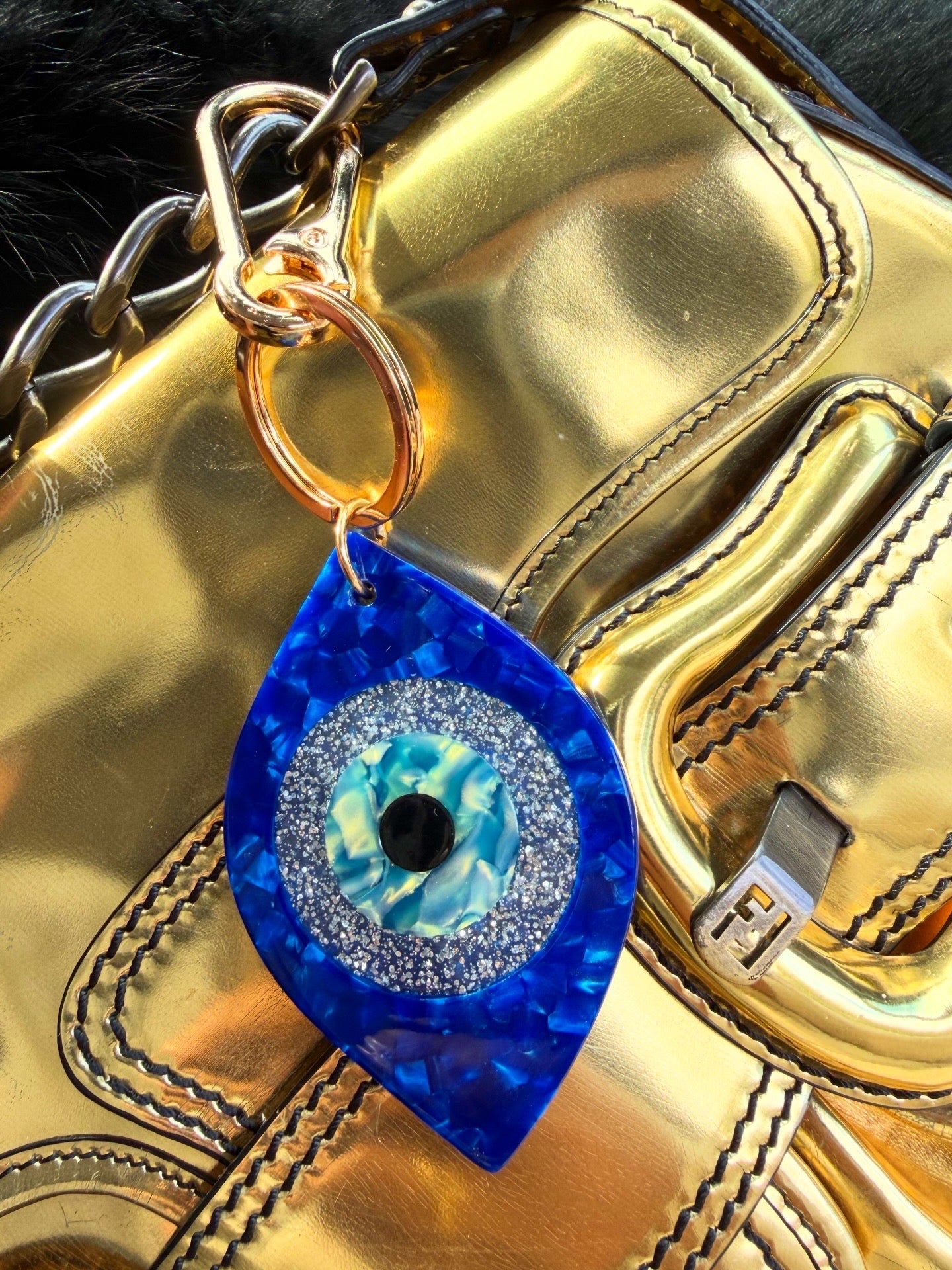Evil Eye Nazar Luminous Bag Charm Clip