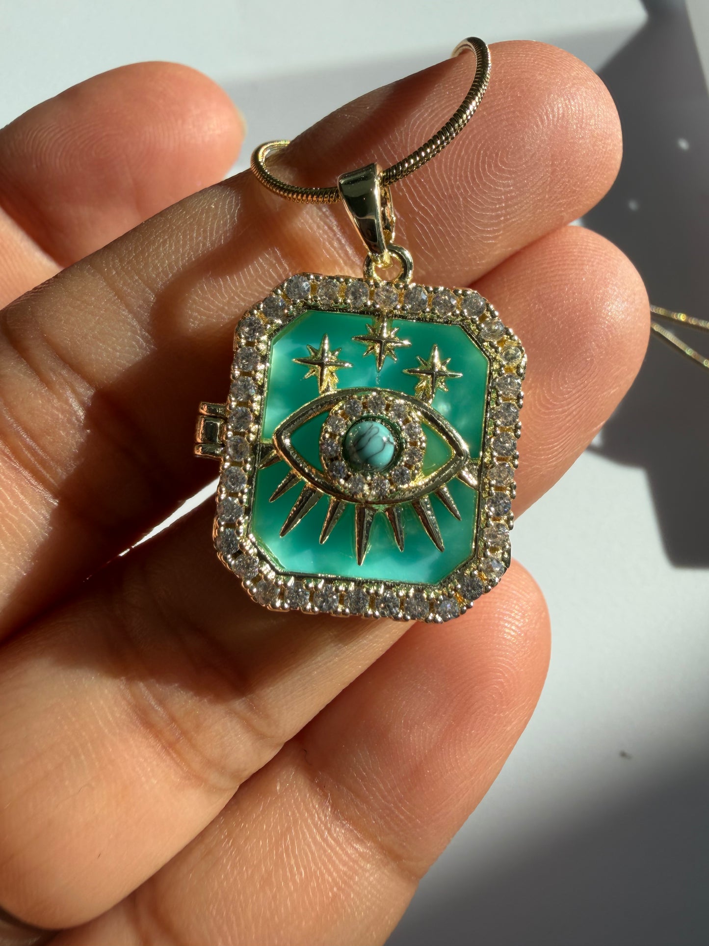 Celestial Guardian Locket Necklace