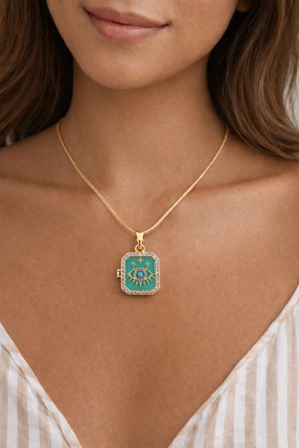 Celestial Guardian Locket Necklace