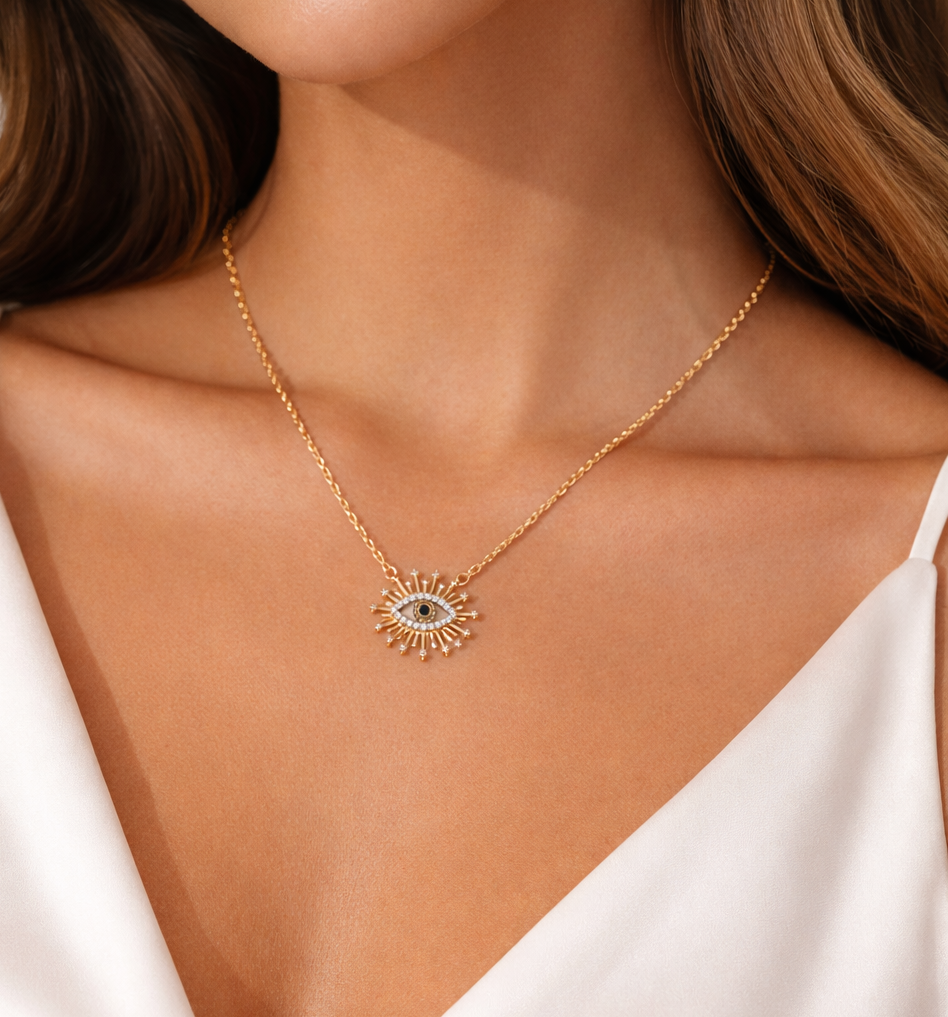 Radiant Guardian Eye Necklace